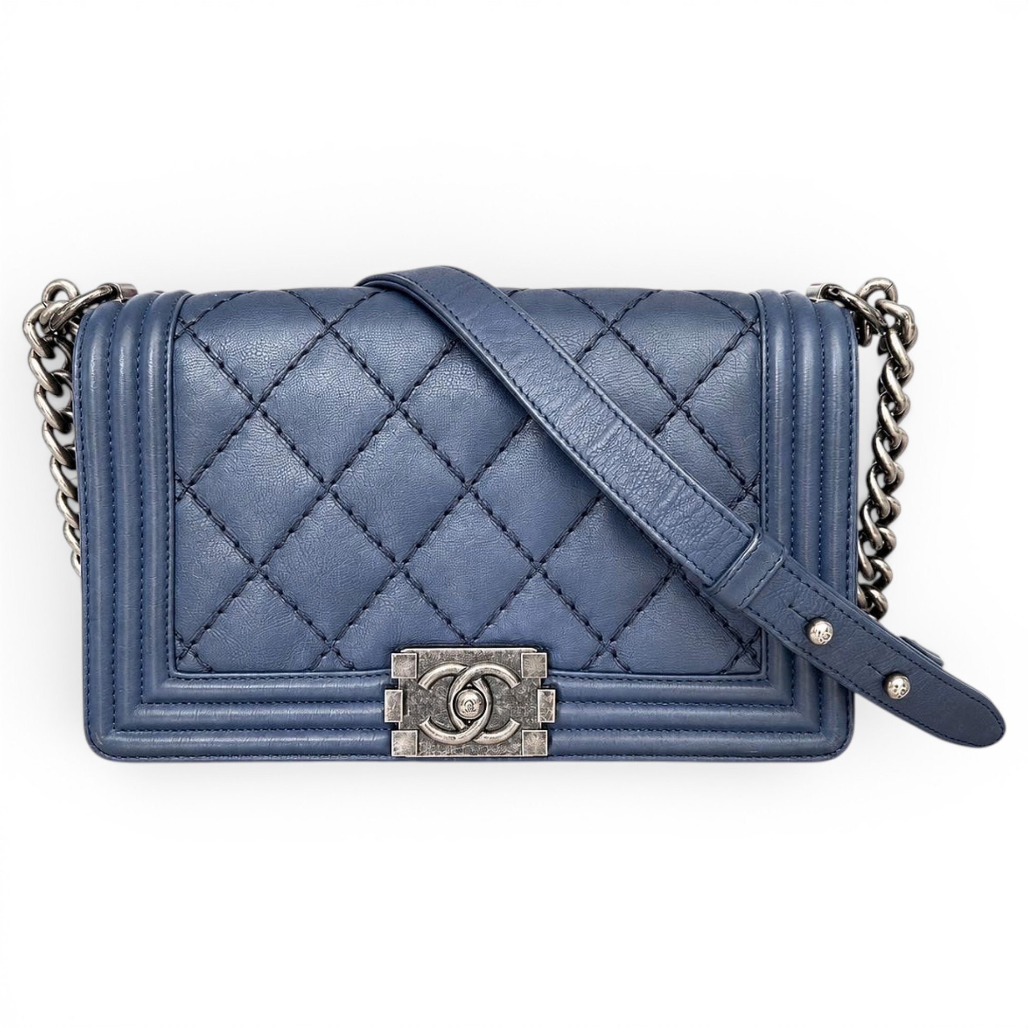 Boy leather crossbody bag