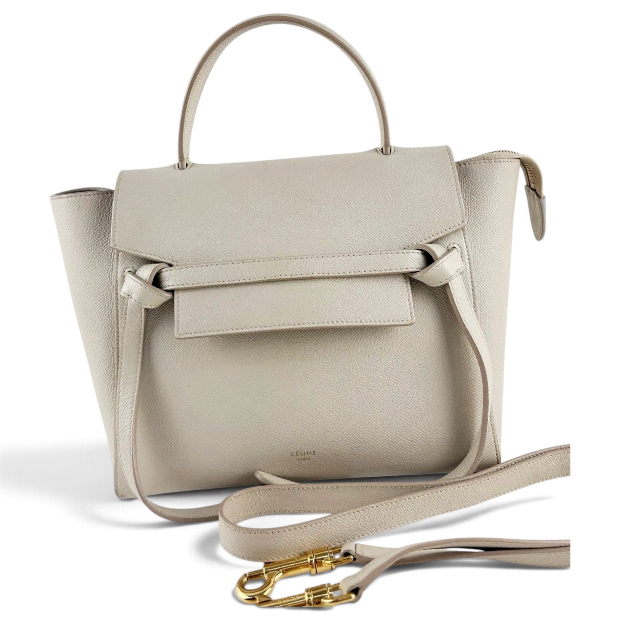 Belt leather handbag