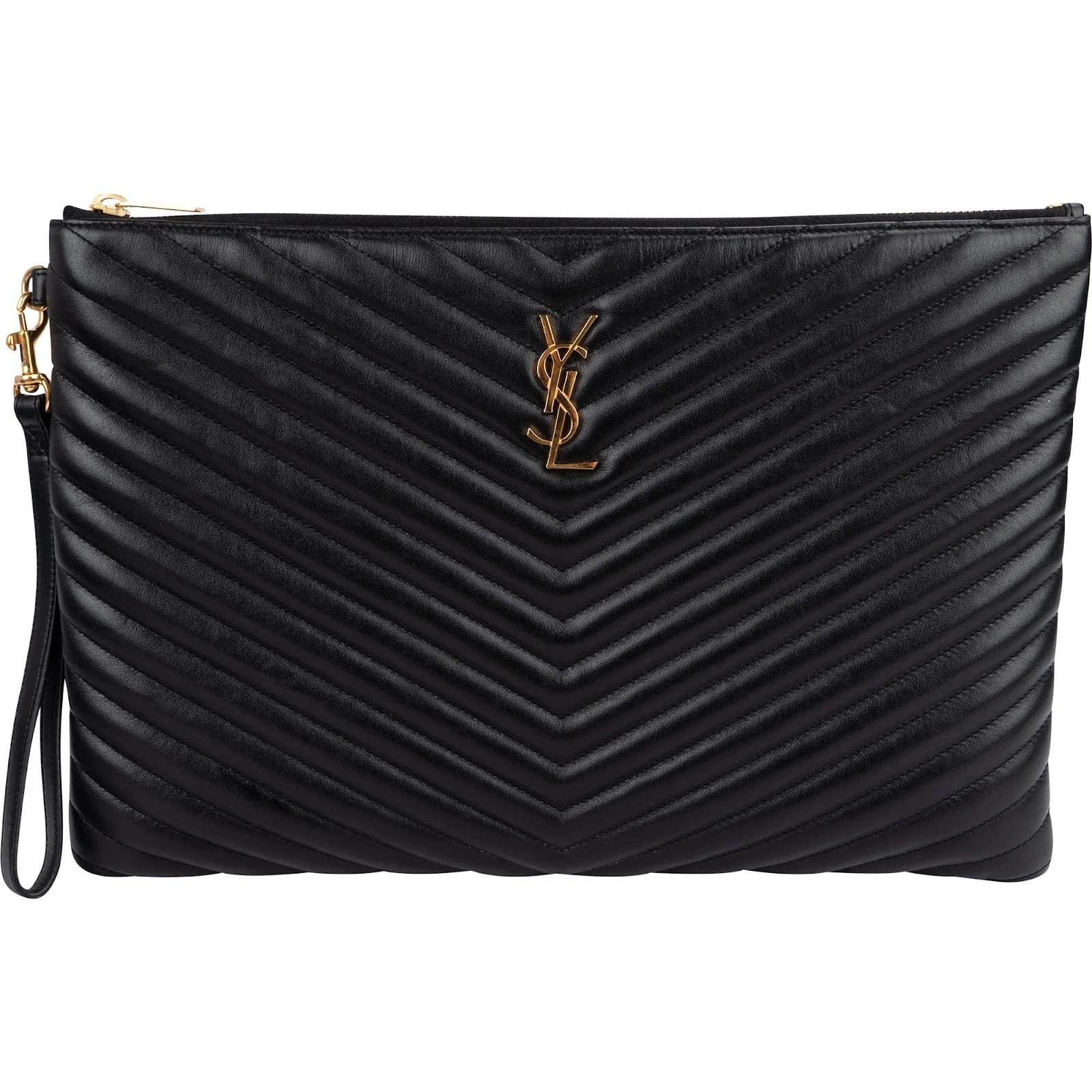 Cassandre leather clutch bag