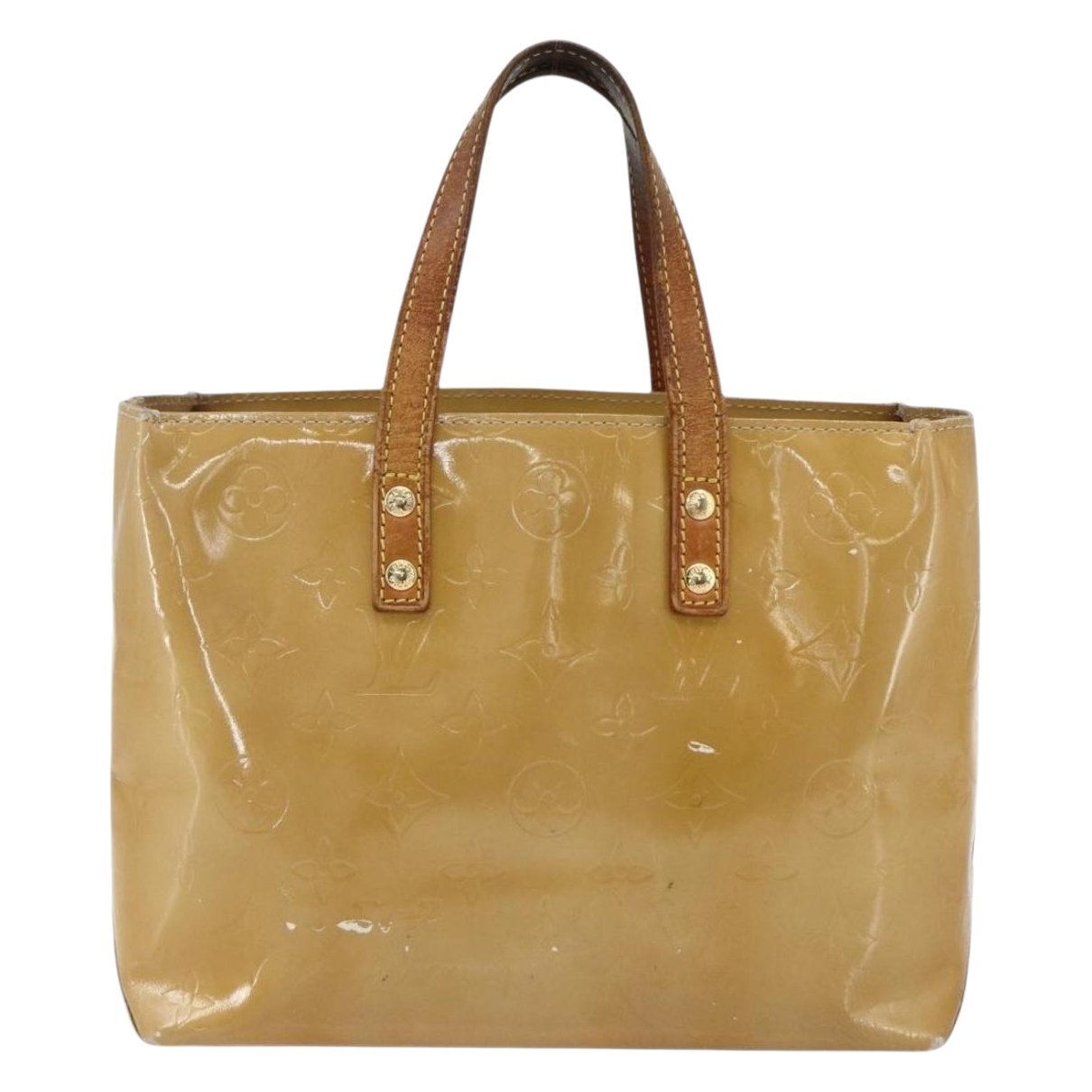 Reade patent leather handbag