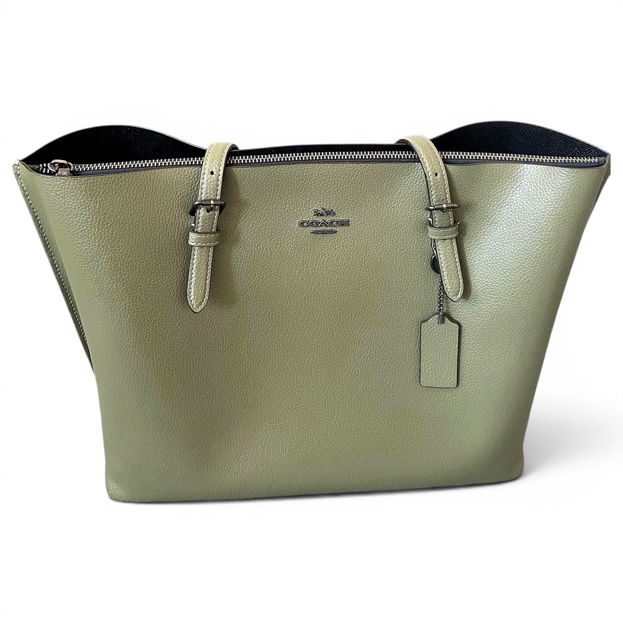 CITY ZIP TOTE leather tote