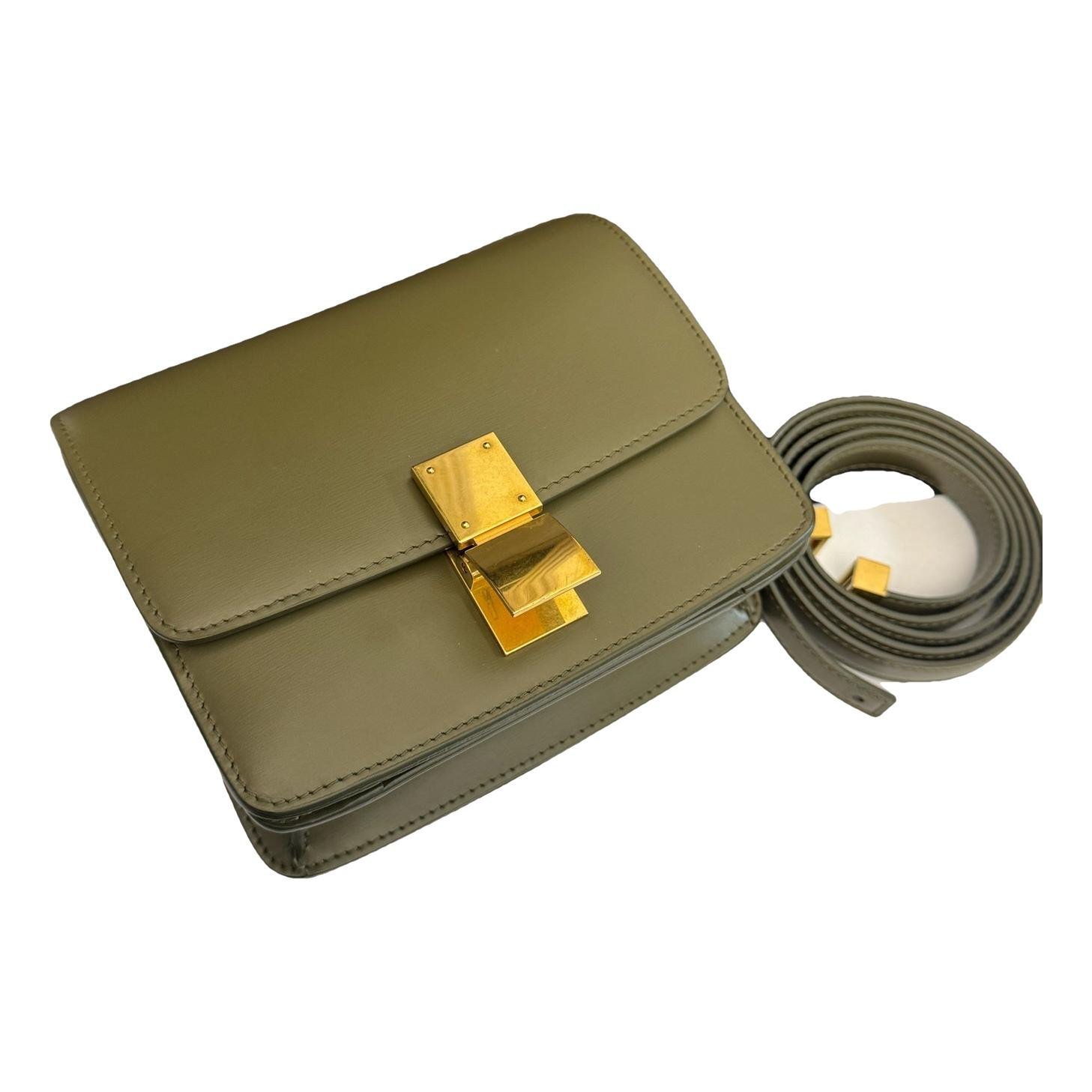 Classic leather crossbody bag