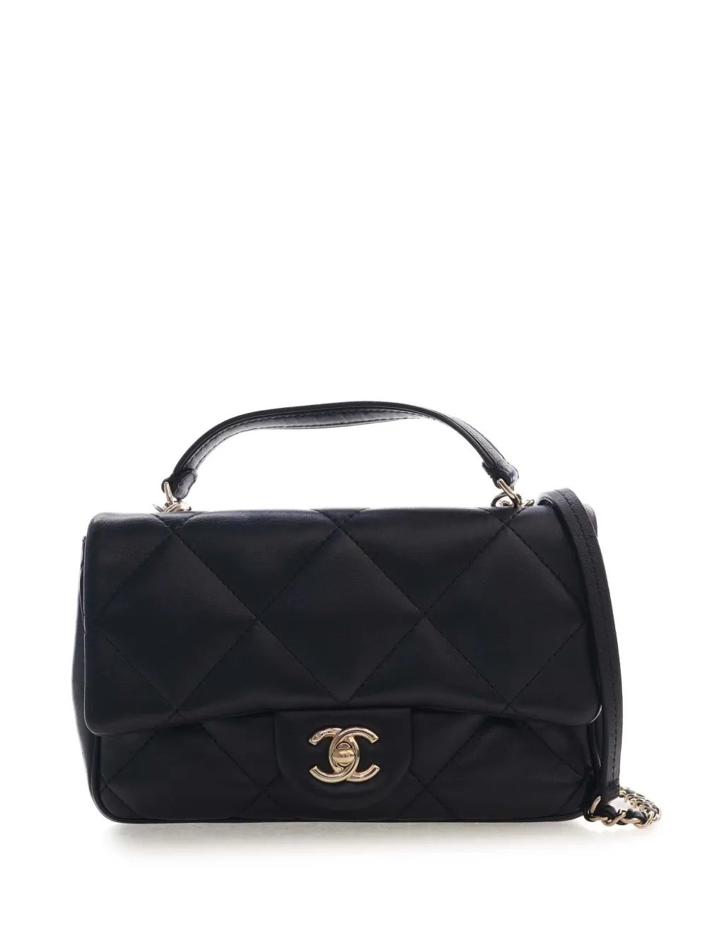 2019 Small Quilted Lambskin Easy Carry Flap satchel