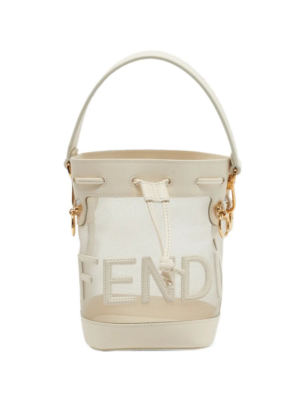 mini Mon Tresor logo-patch bucket bag