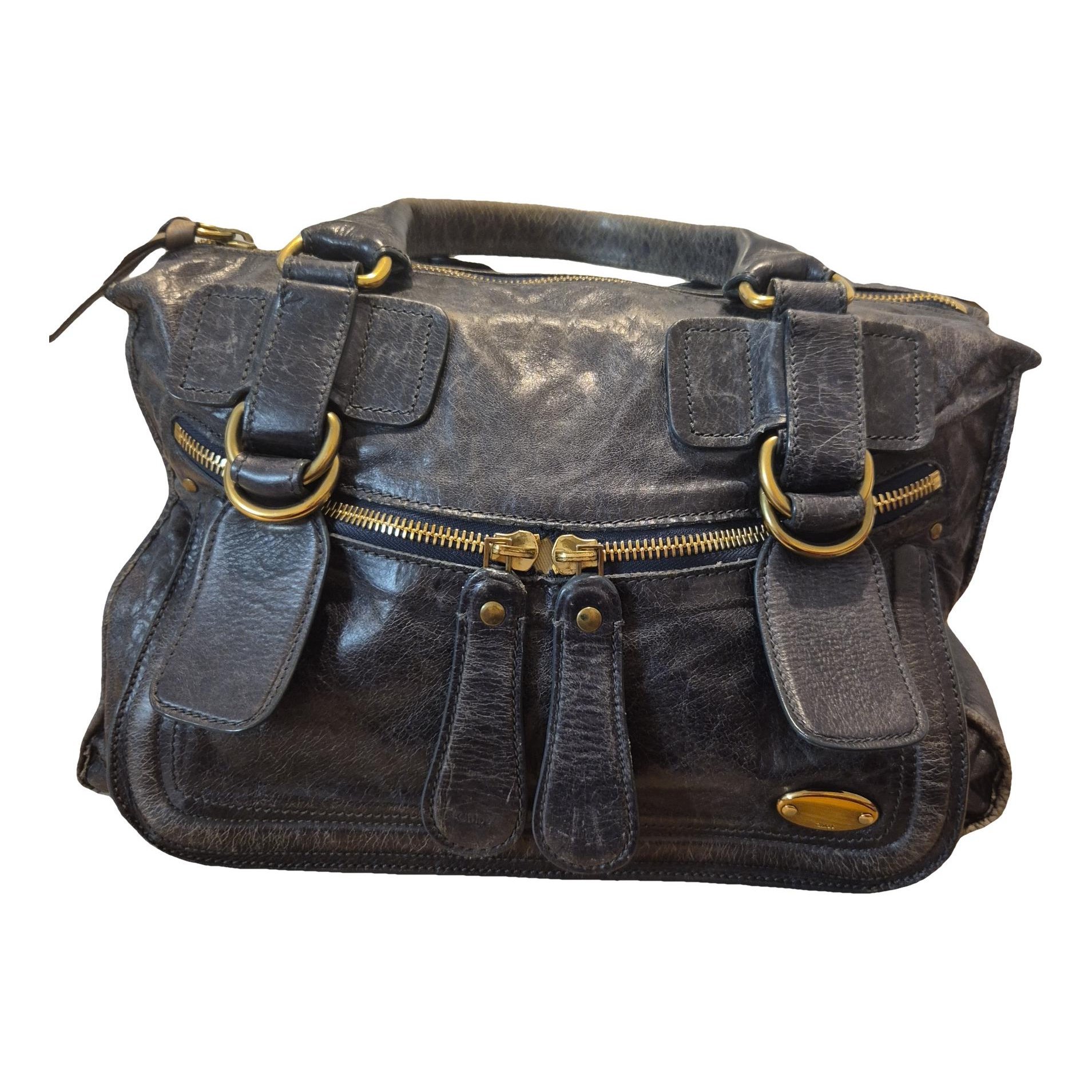 Bay leather handbag