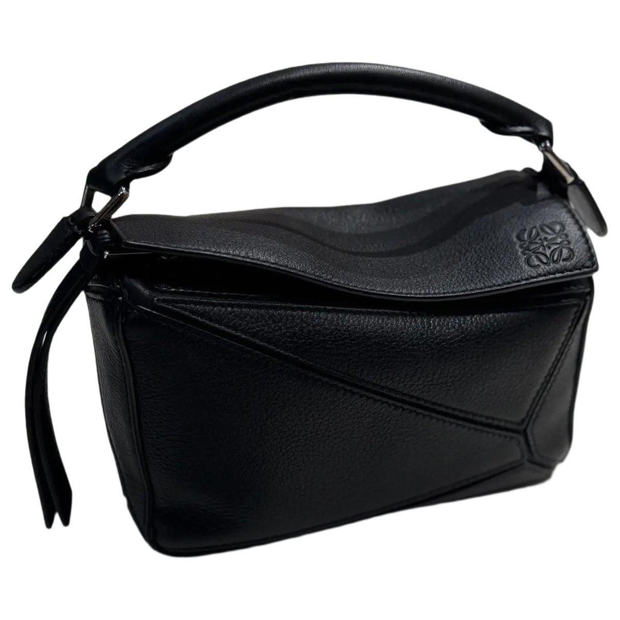 Puzzle leather handbag