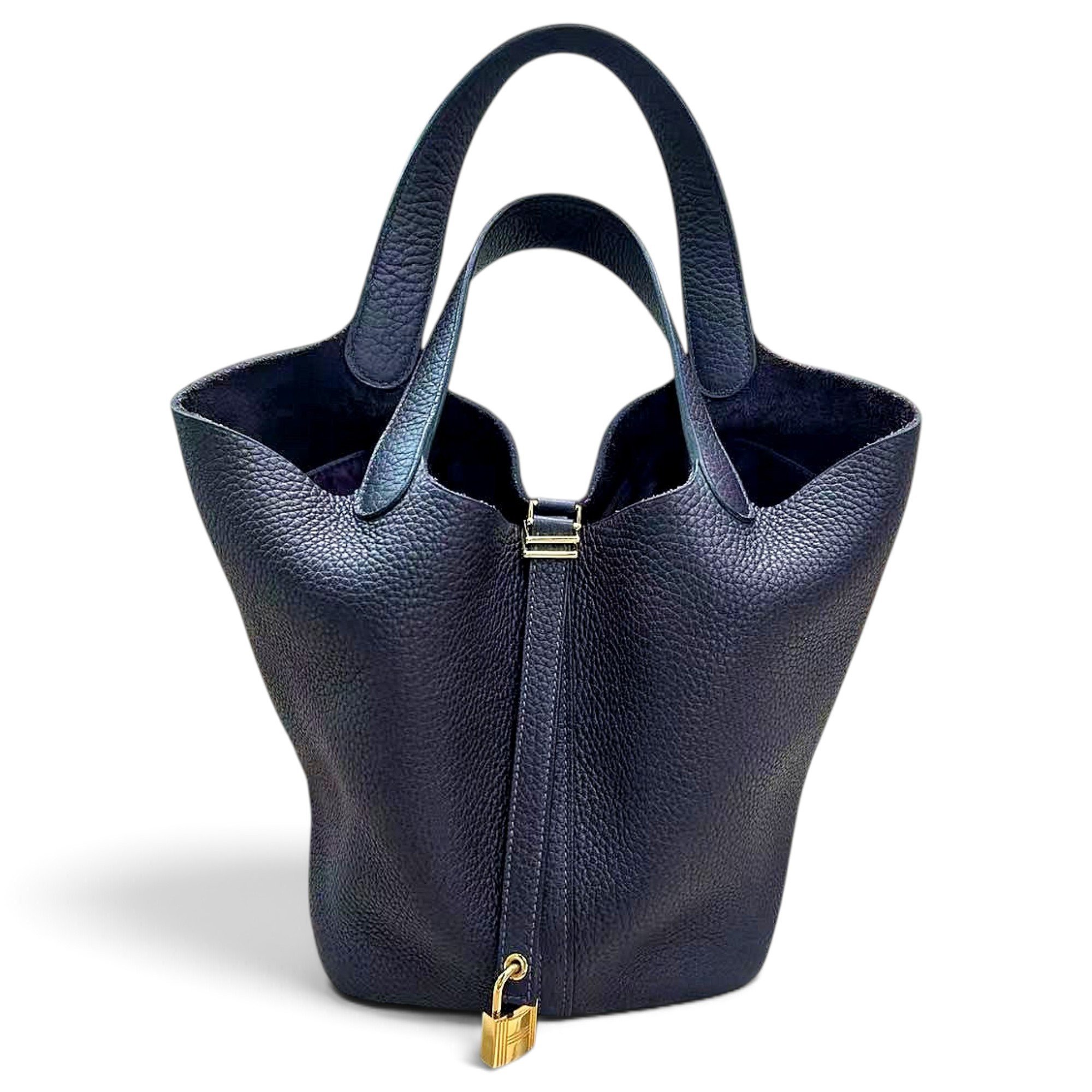Picotin leather handbag