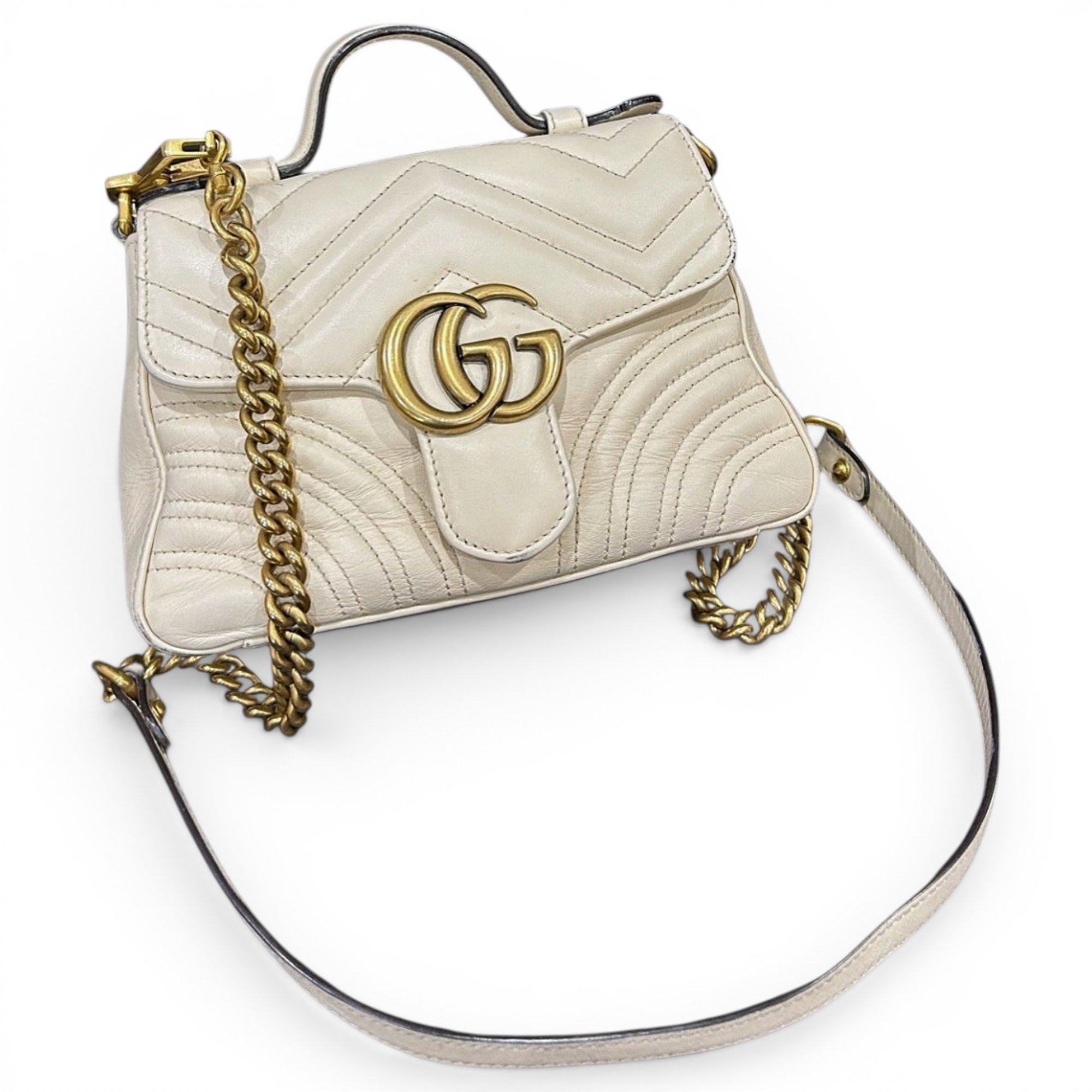 GG Marmont Flap leather handbag