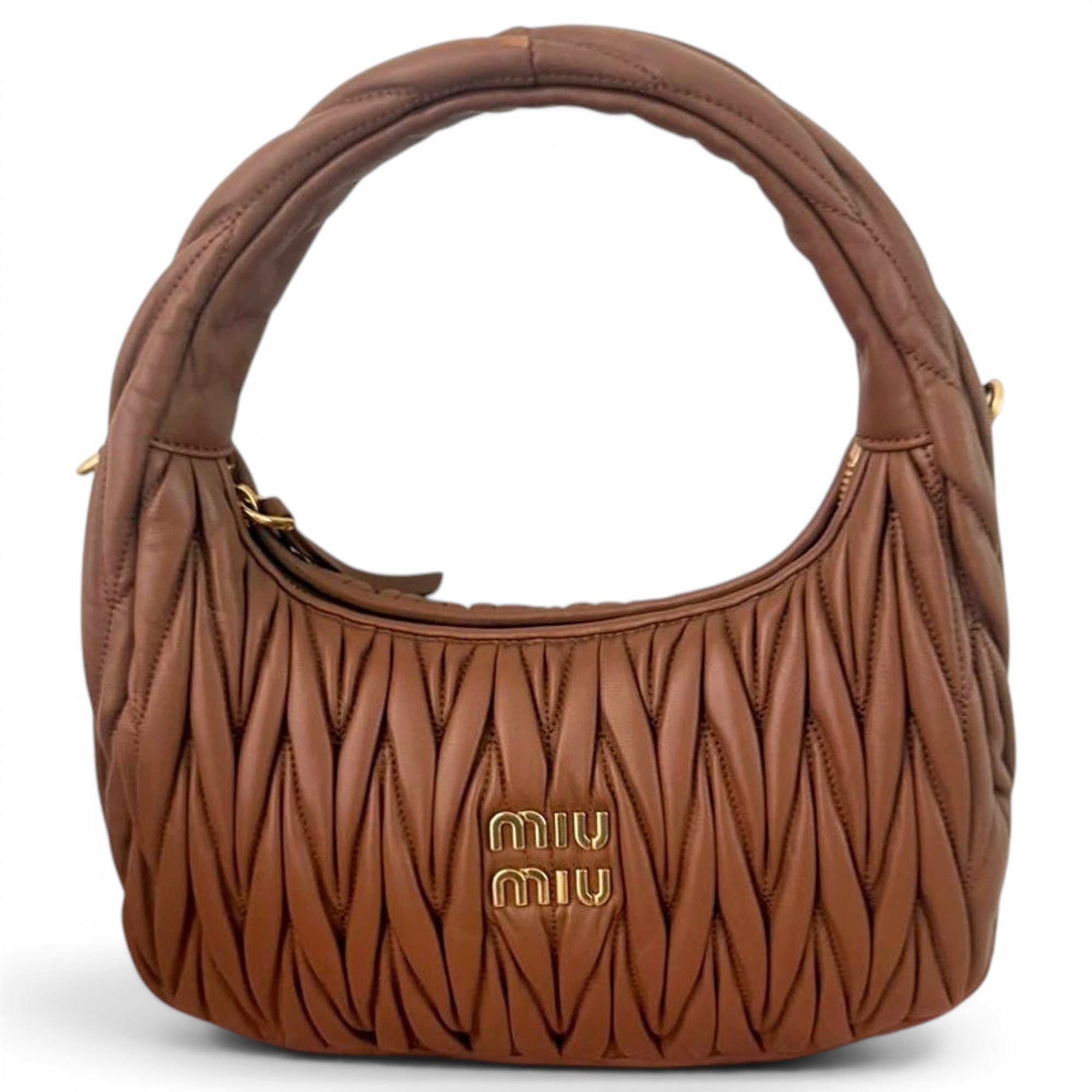 Miu Wander leather handbag