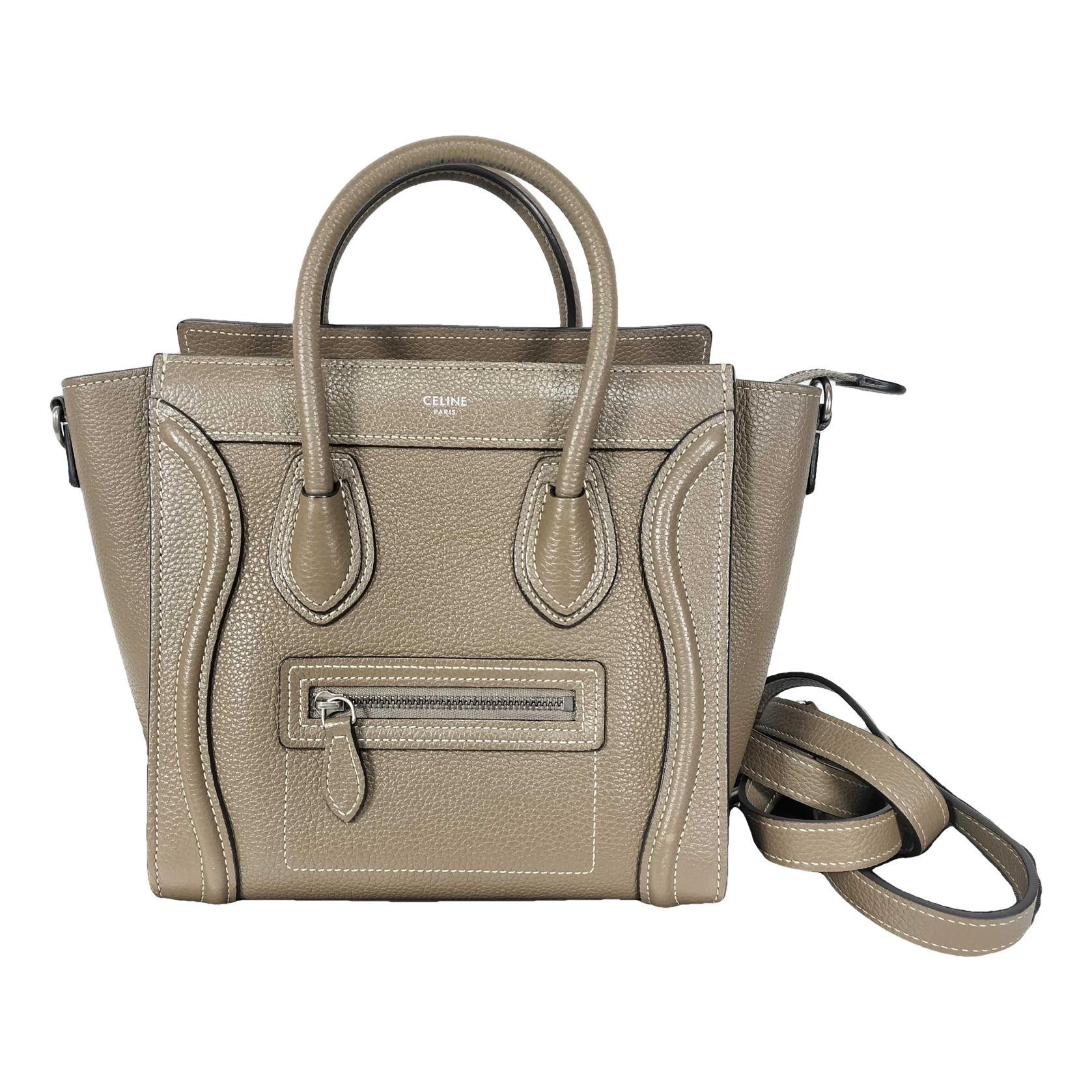 Nano Luggage leather handbag
