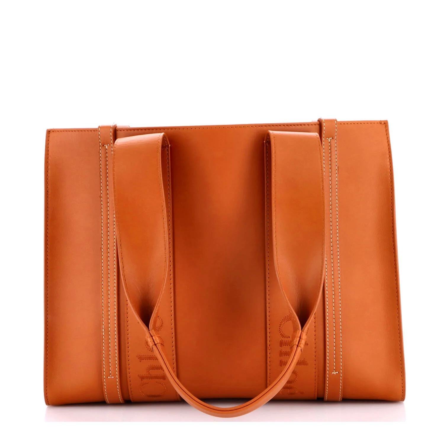Leather tote