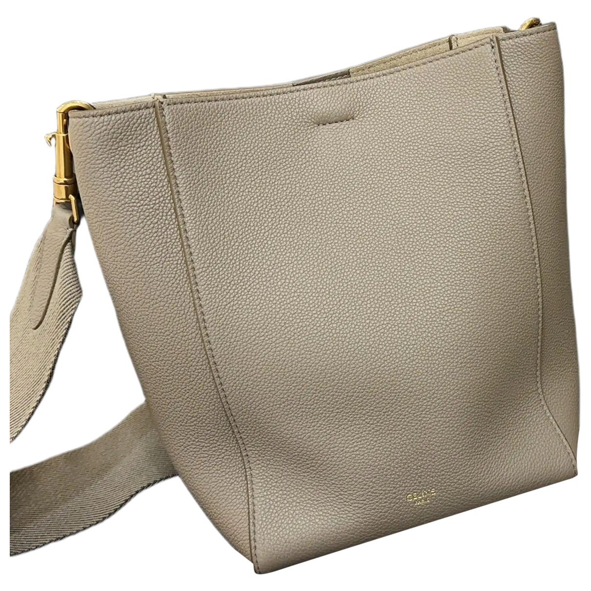 Seau Sangle leather handbag