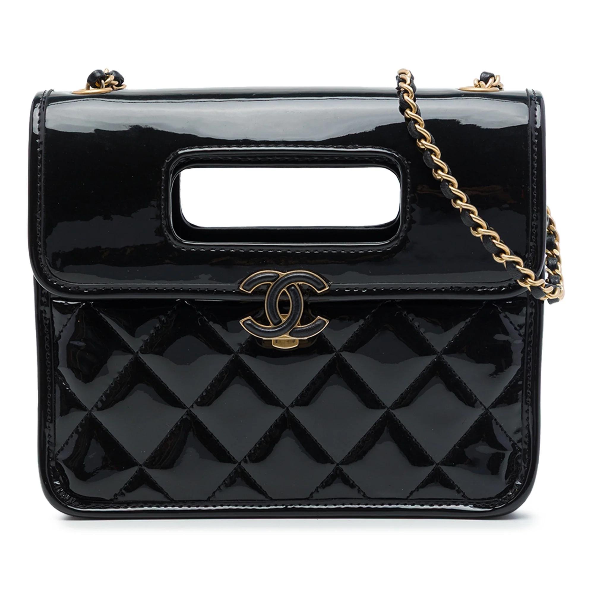 Patent leather handbag