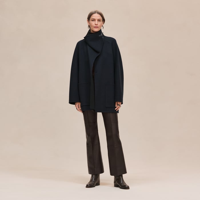 Bleu Noir Cashmere Coat
