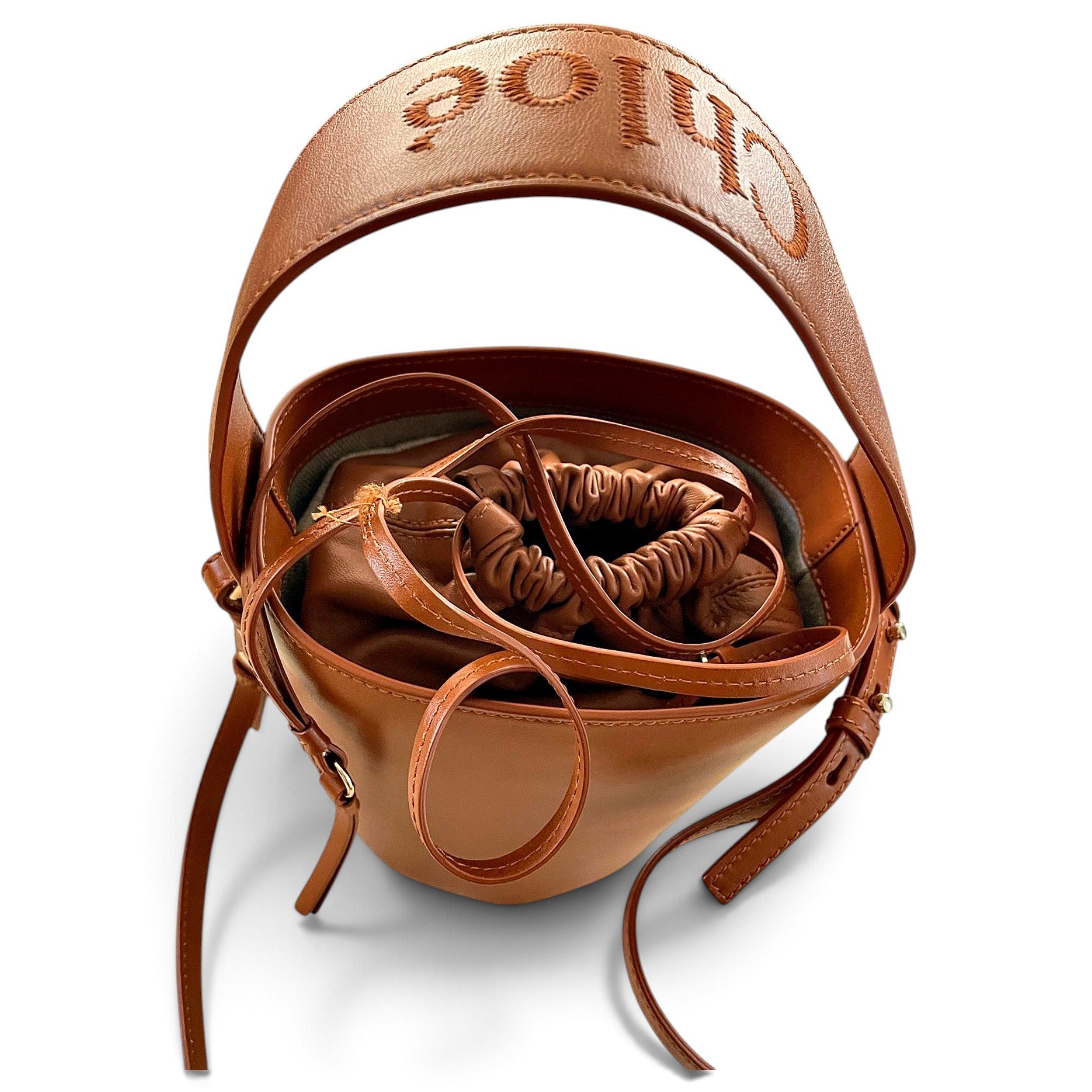 Woody leather bag