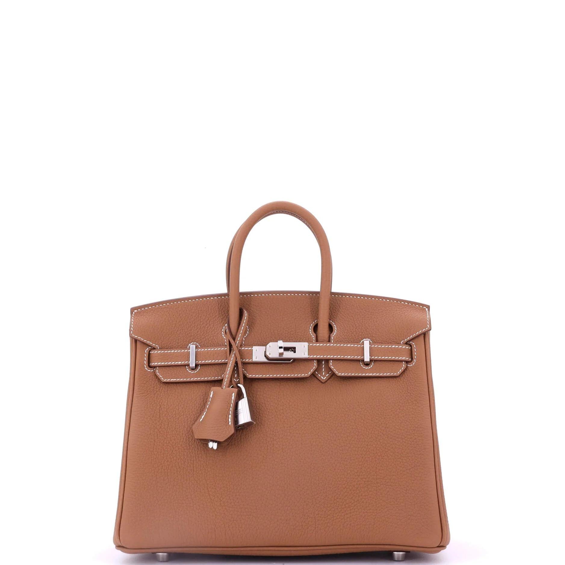 Birkin 25 leather tote