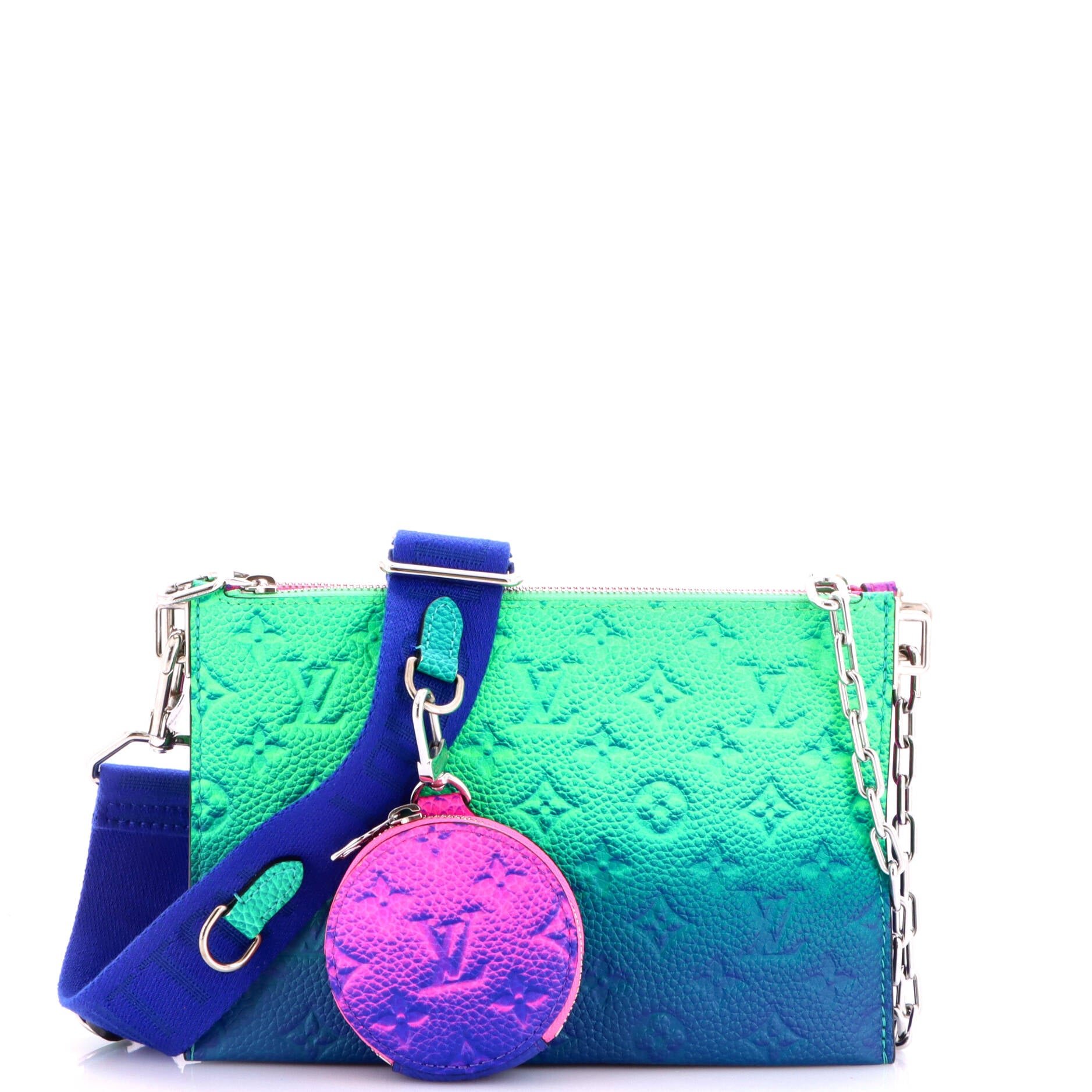 Trio Pouch Messenger Bag Limited Edition Illusion Monogram Taurillon Leather