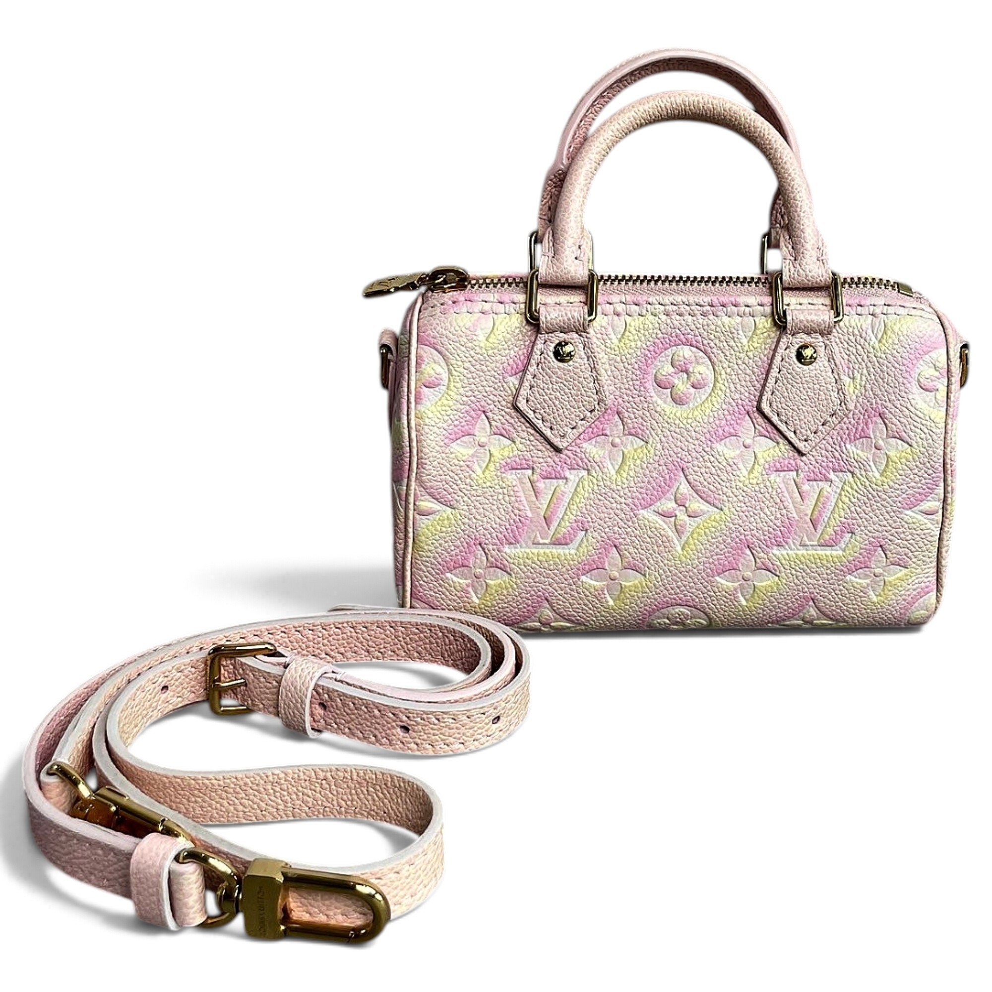 Louis Vuitton Nano Speedy / Mini HL leather handbag