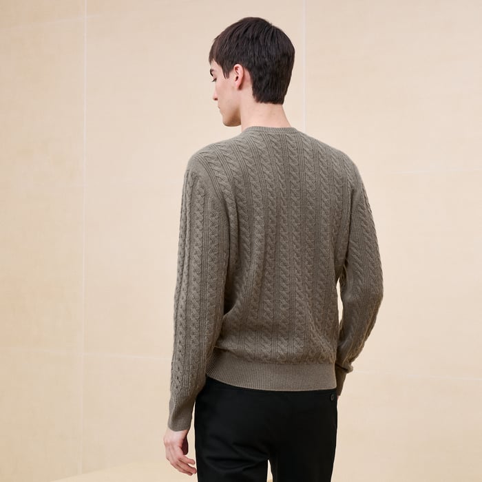 Tourbe Cashmere "Torsades Et H Fantome" Crewneck Sweater