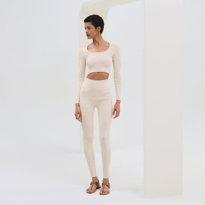 Blanc Naturel "H" Leggings