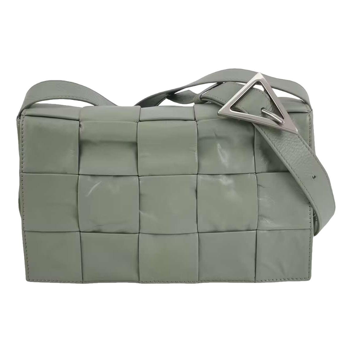 Cassette leather handbag