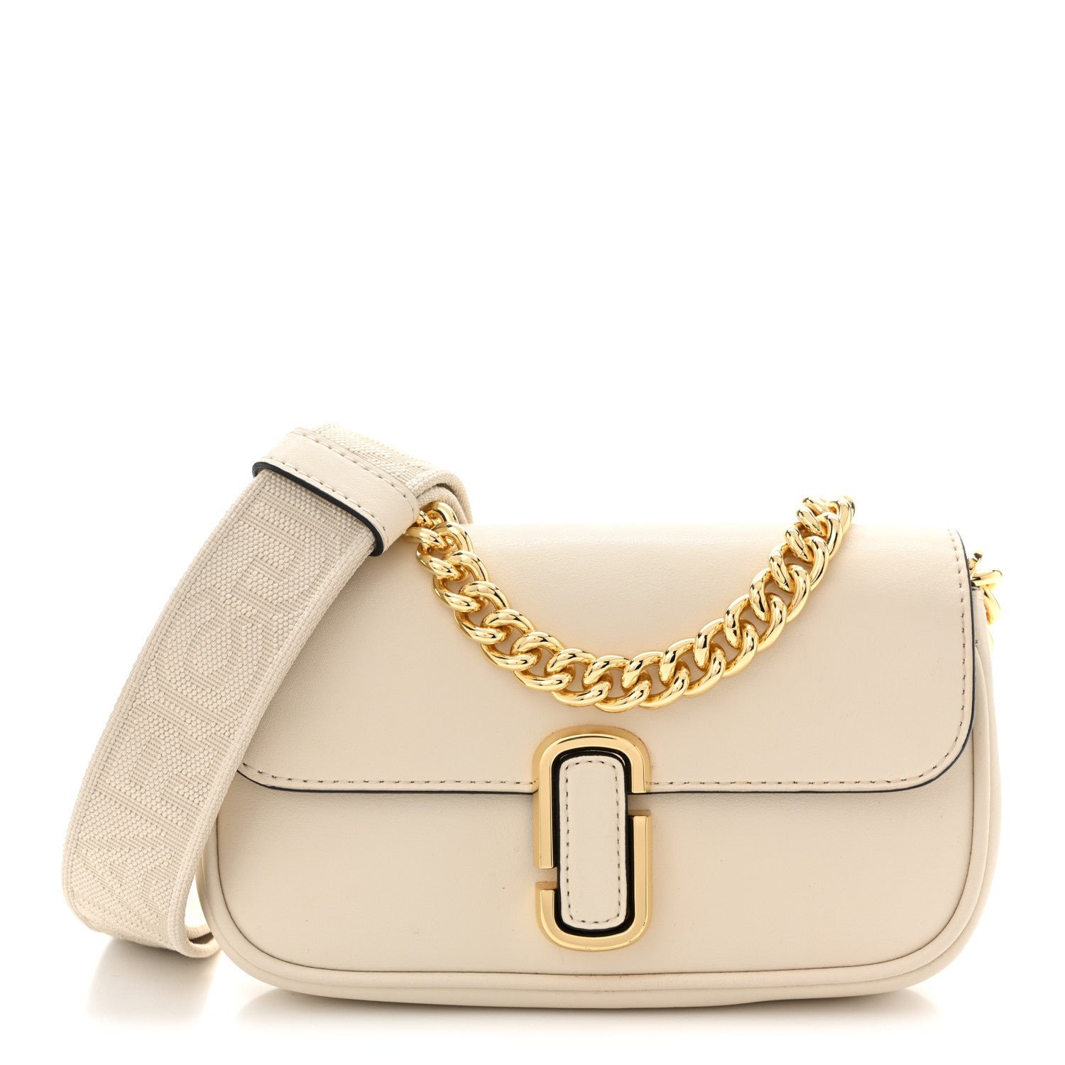 Marc Jacobs Marc Jacobs Calfskin Mini The J Marc Shoulder Bag Cloud White