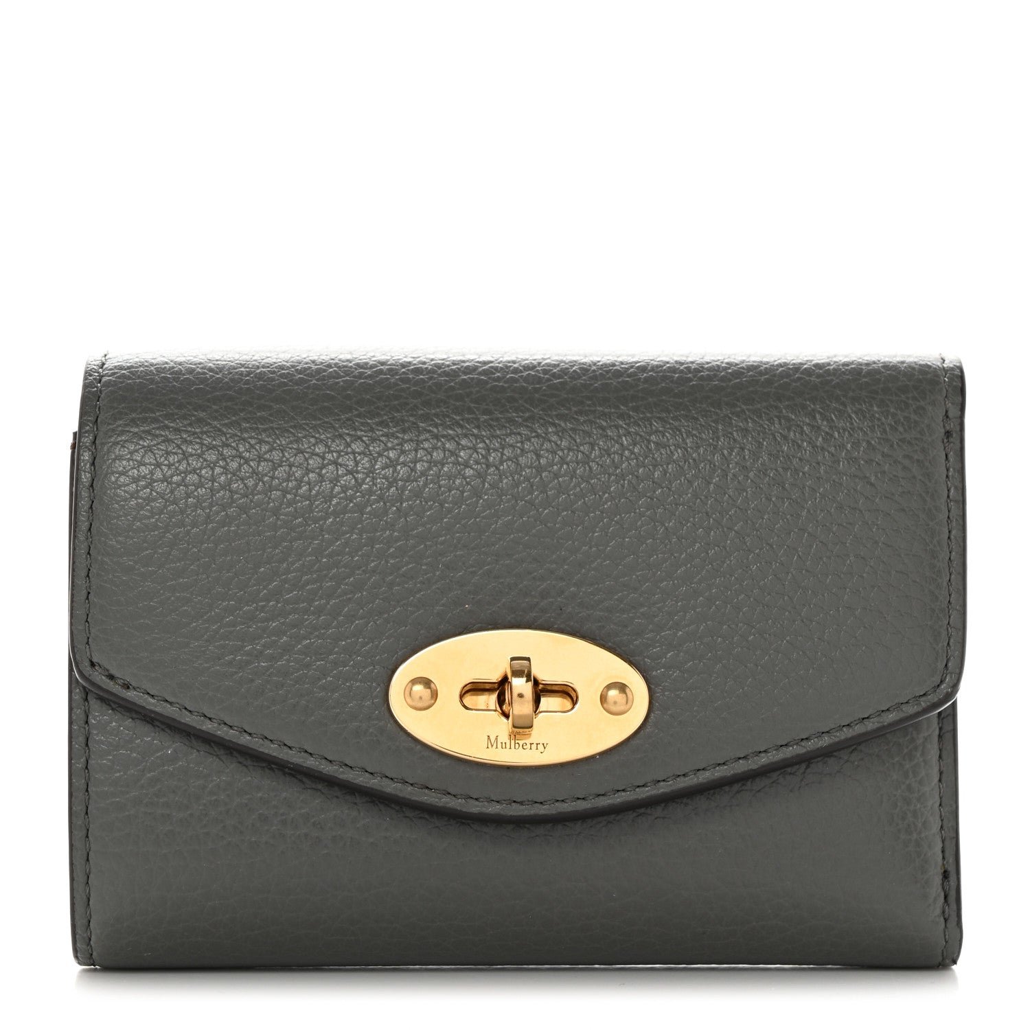 Mulberry Classic Grain Small Darley Wallet Charcoal