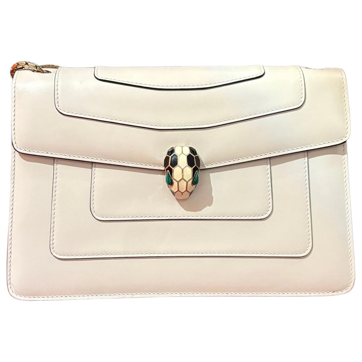 Serpenti leather handbag