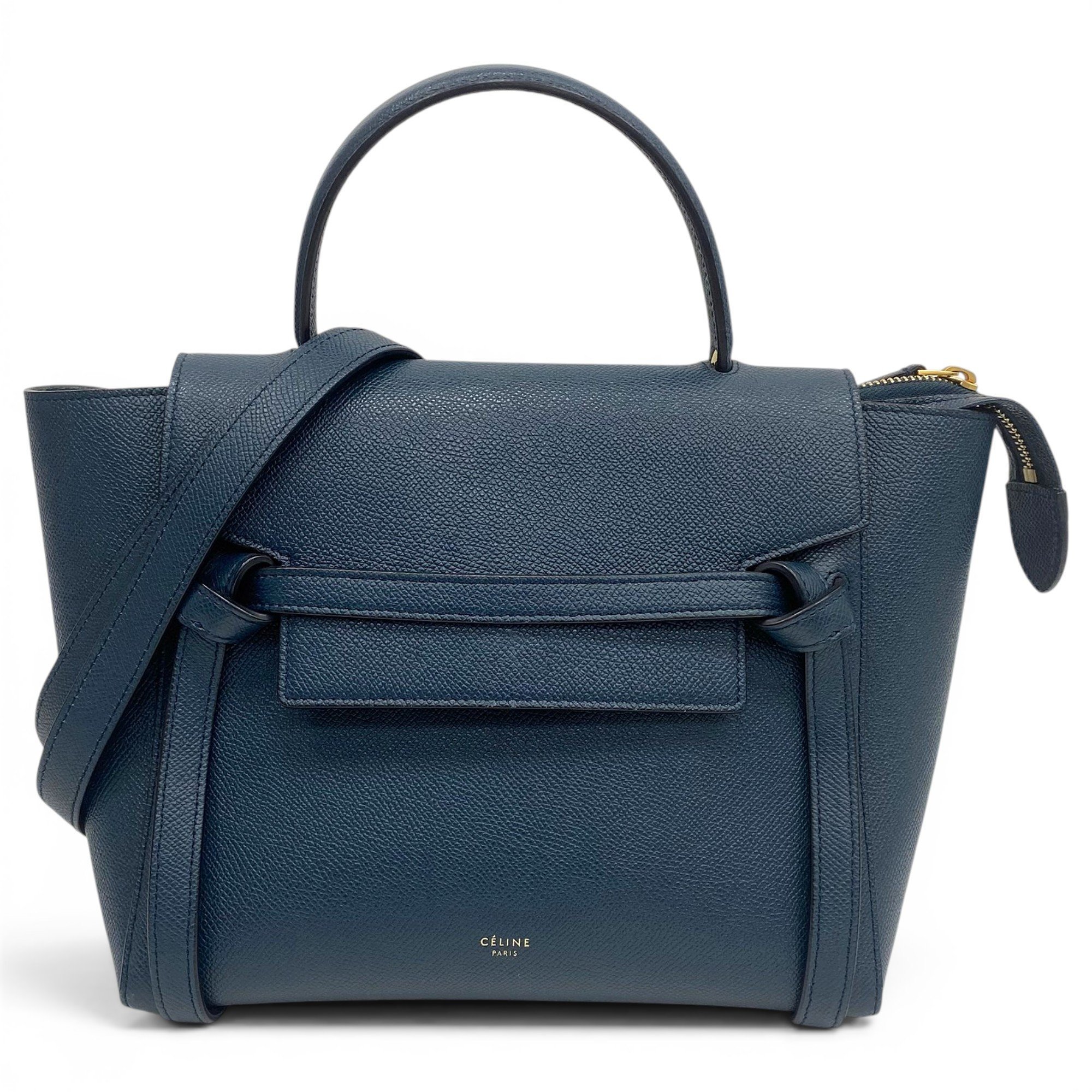 Belt leather handbag