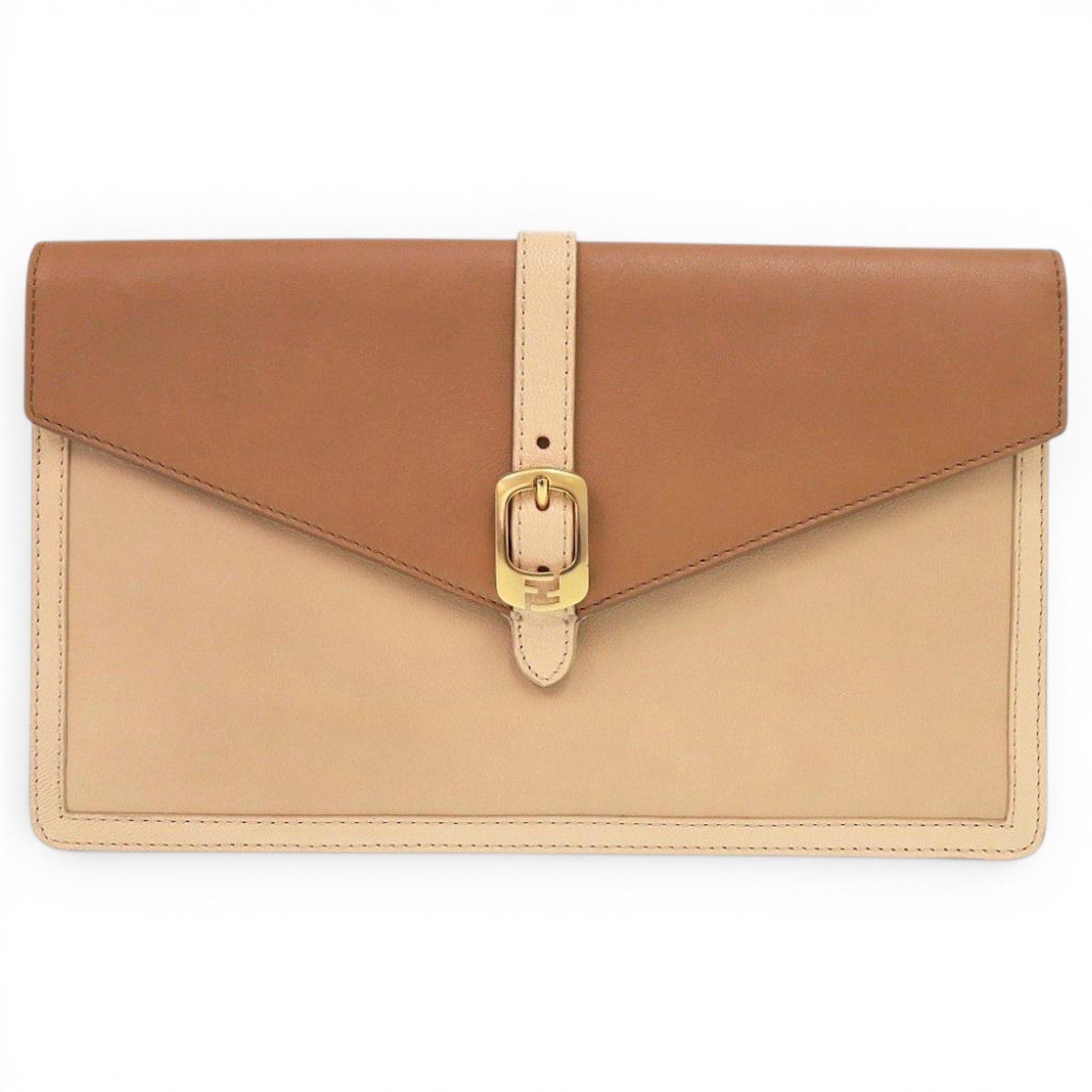 Leather clutch bag