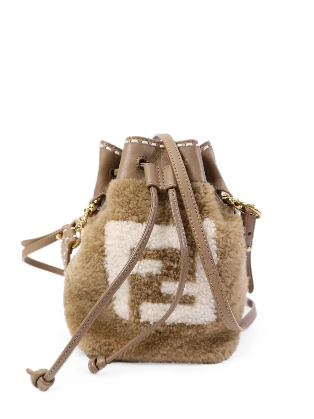 mini Mon Tresor logo-detail bucket bag