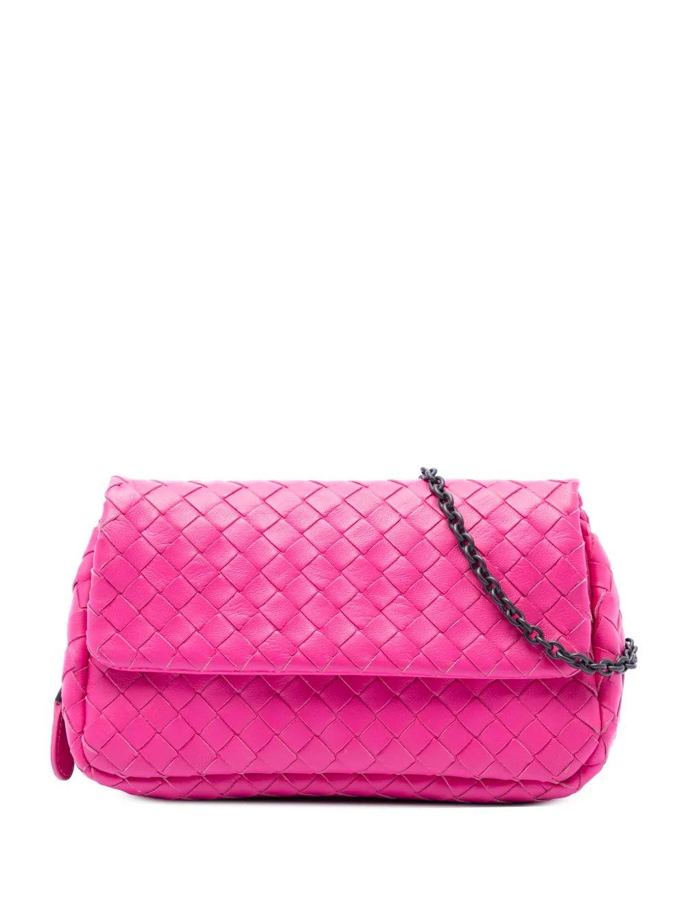 2012-2026 Mini Nappa Intrecciato Expandable Chain Flap crossbody bag