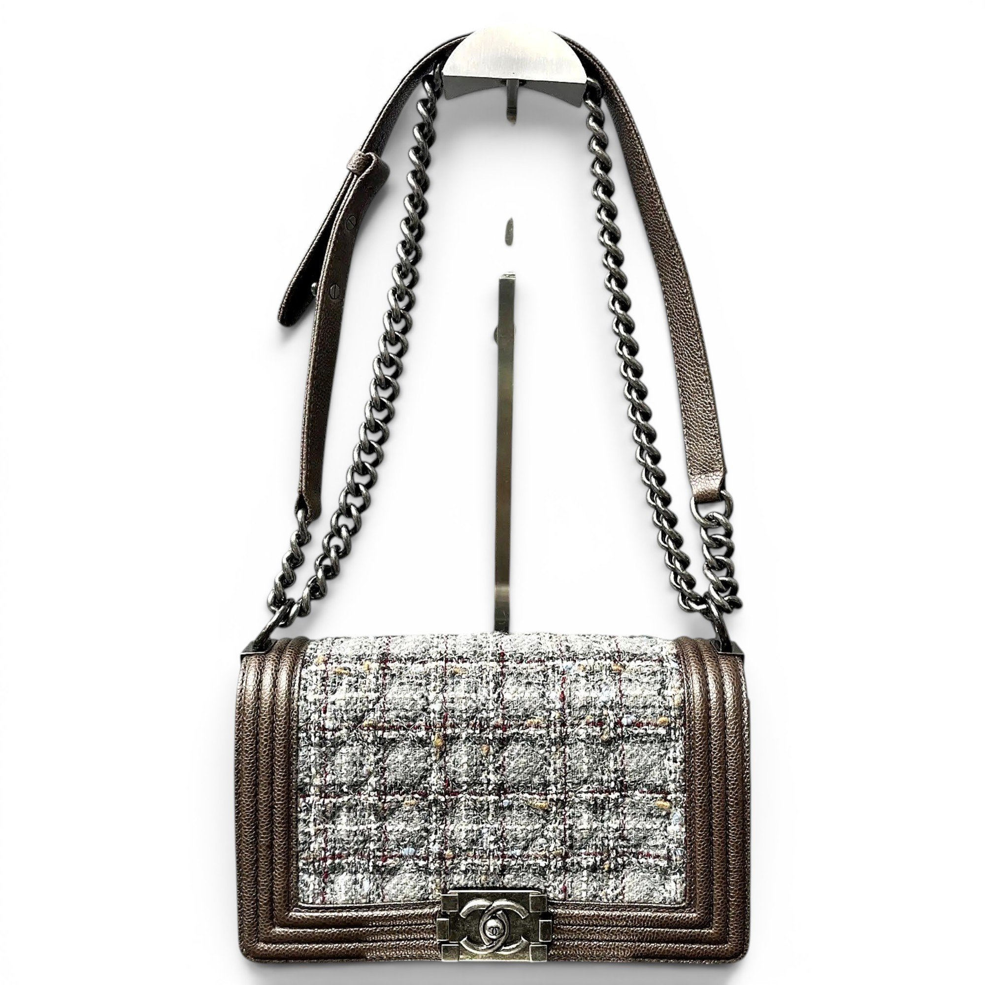Boy tweed crossbody bag