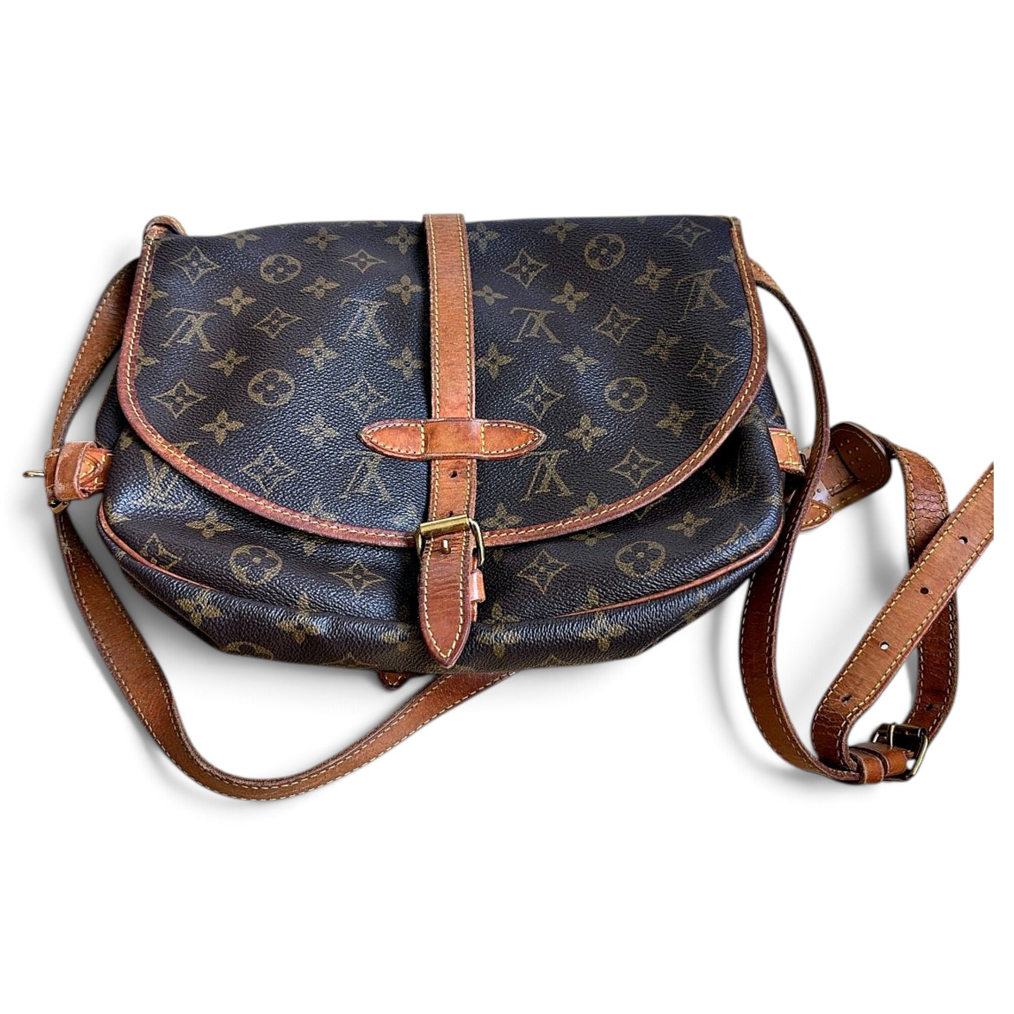 Musette leather crossbody bag