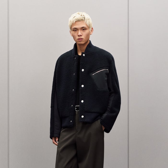 Marine Reversible Rib-trim Jacket