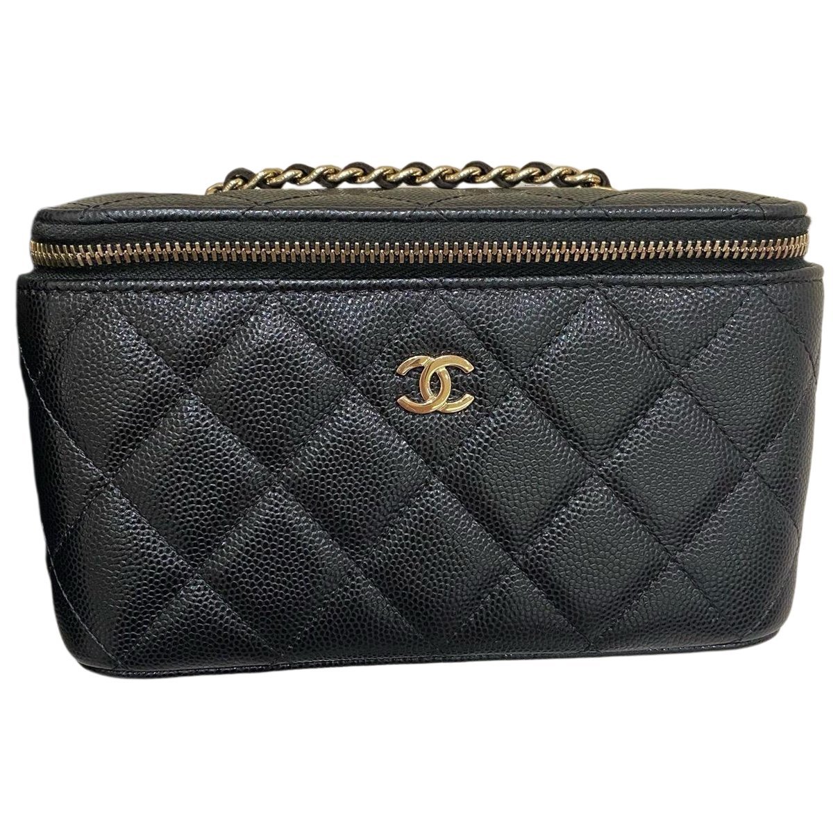 Vanity leather handbag