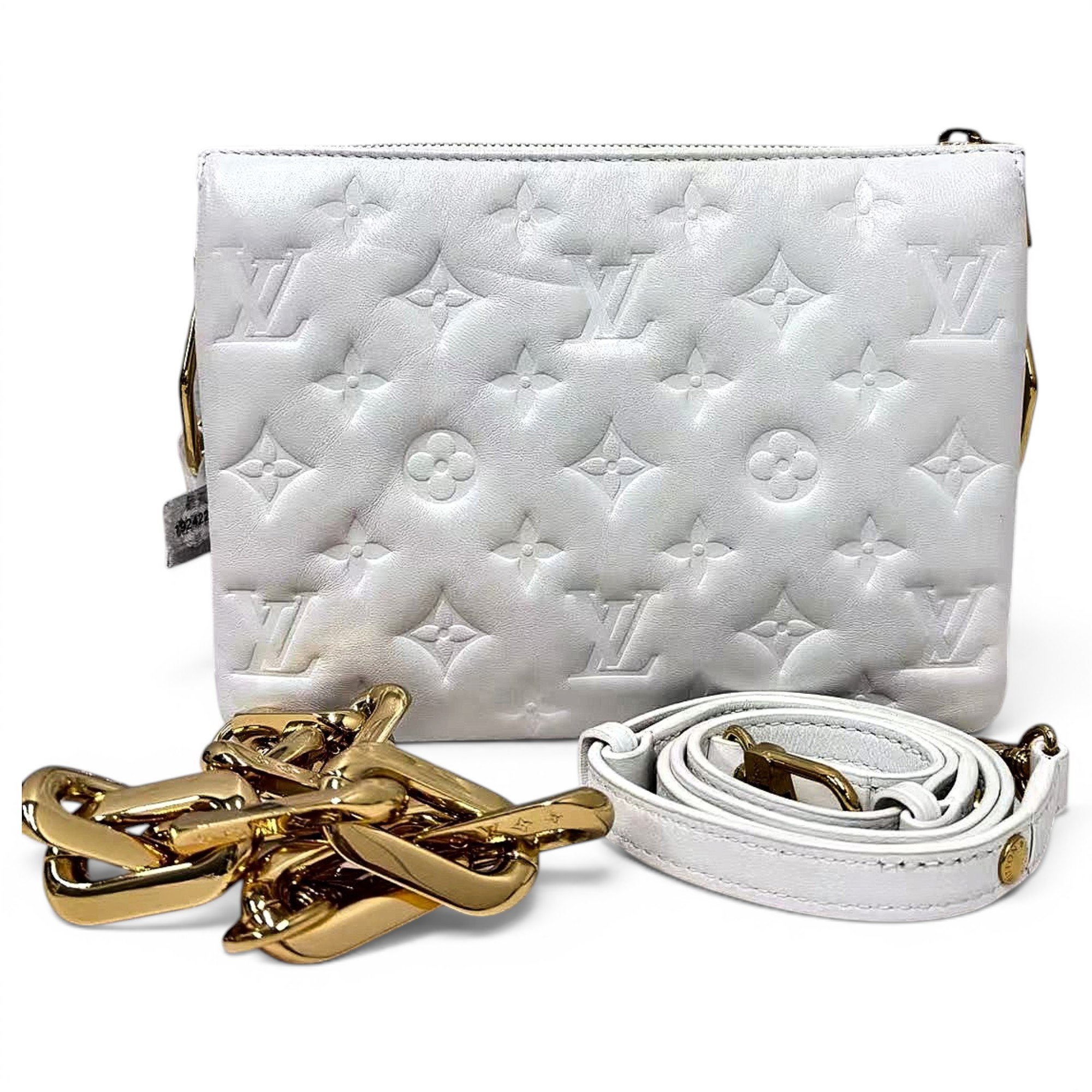 Coussin leather handbag