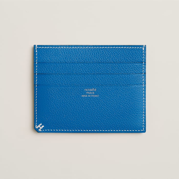 Bleu Zanzibar H Sellier Card Holder