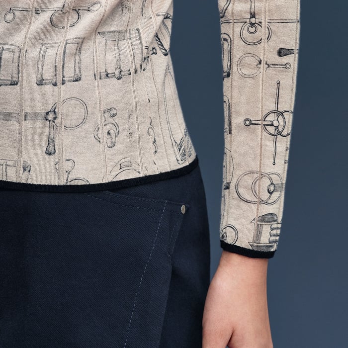 Beige Pierre d'Istrie "Cahier Du Colporteur" Cardigan