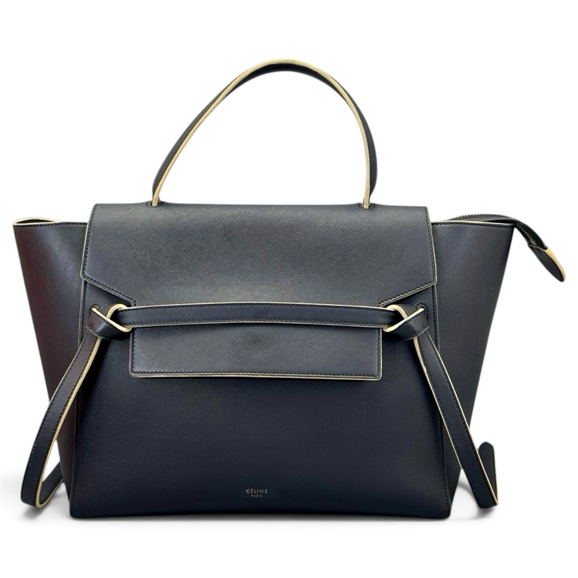 Belt leather handbag