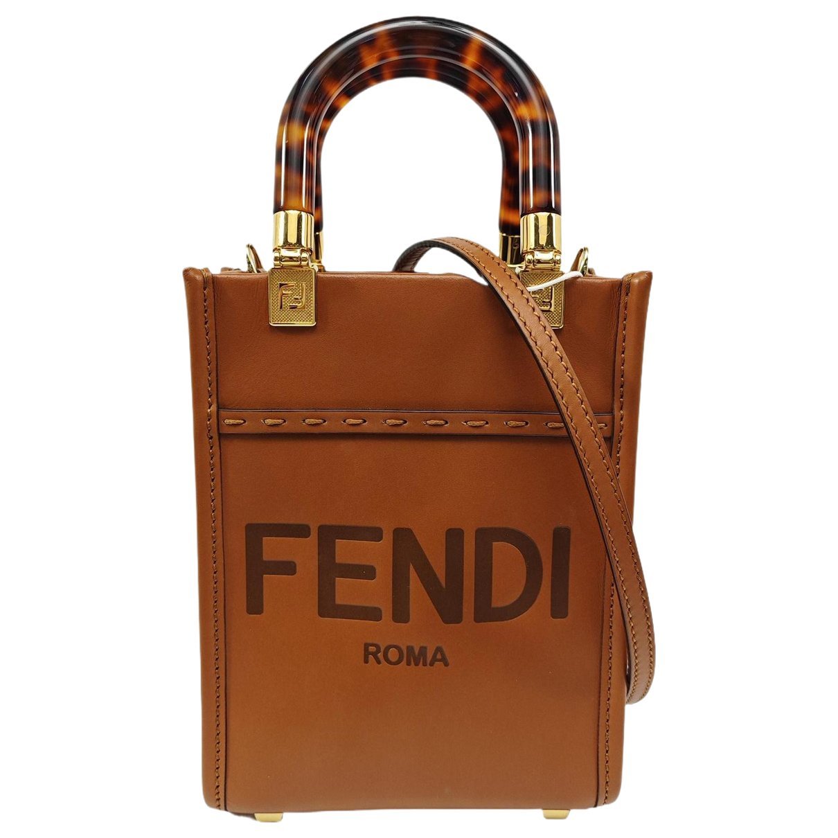 Fendi Sunshine leather handbag