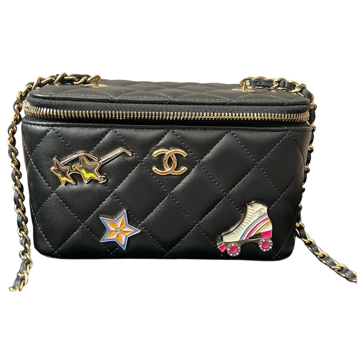 Trendy CC Vanity leather handbag