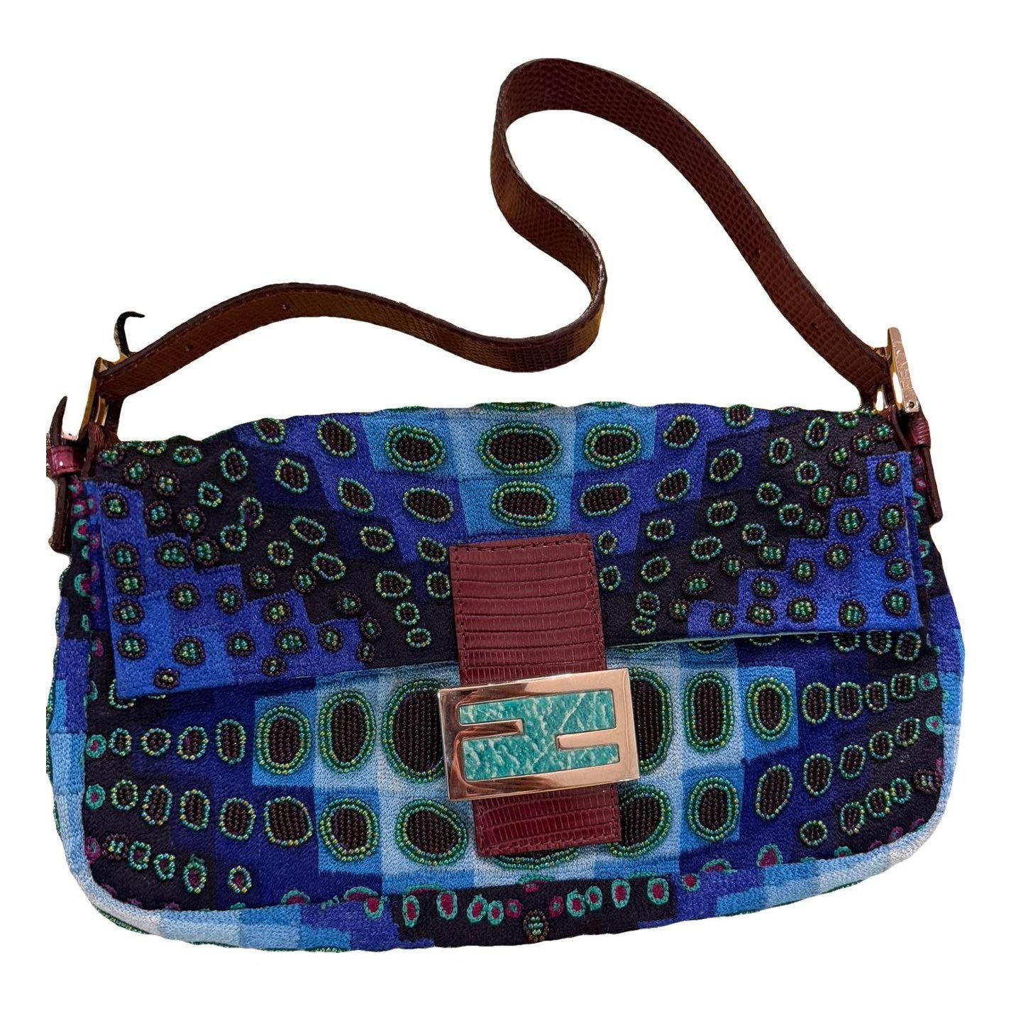 Baguette glitter handbag