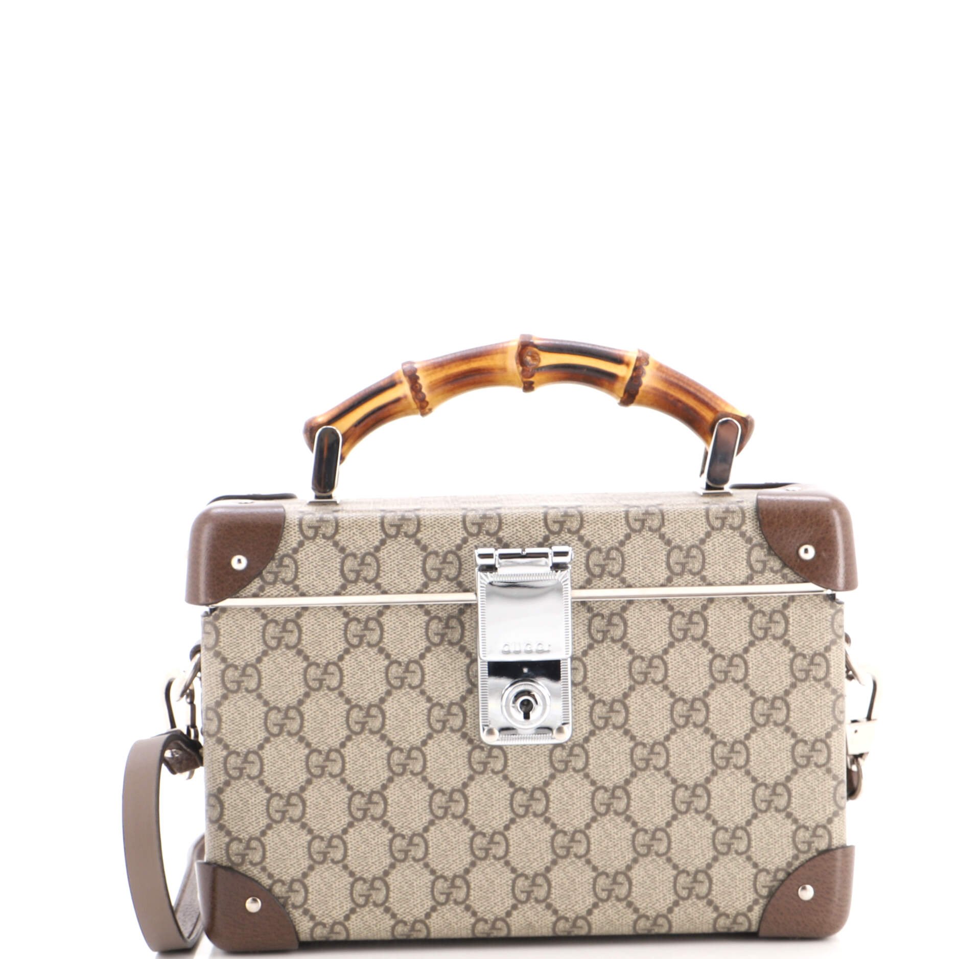 Bamboo Globe-Trotter Vanity Case GG Coated Canvas