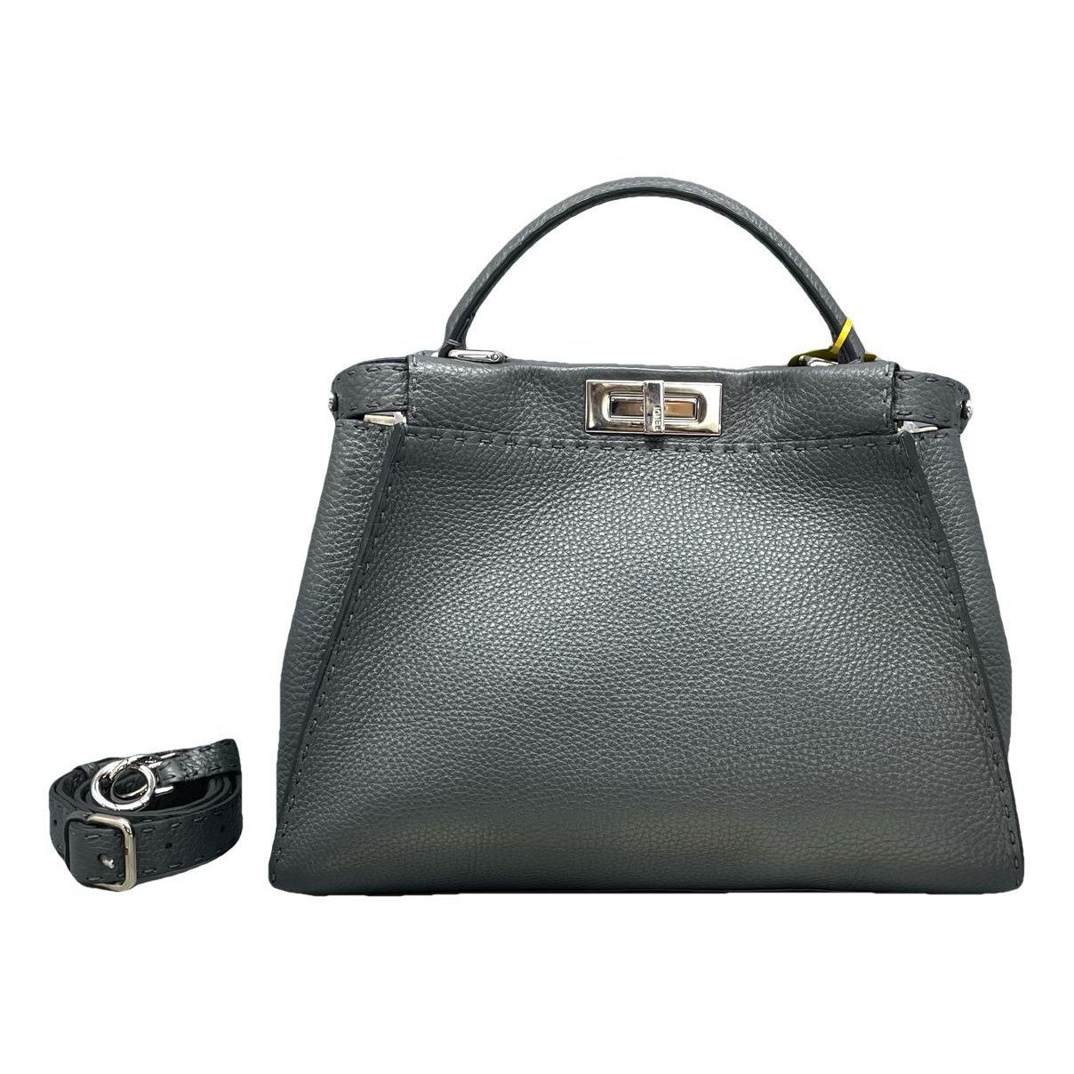 Peekaboo leather handbag