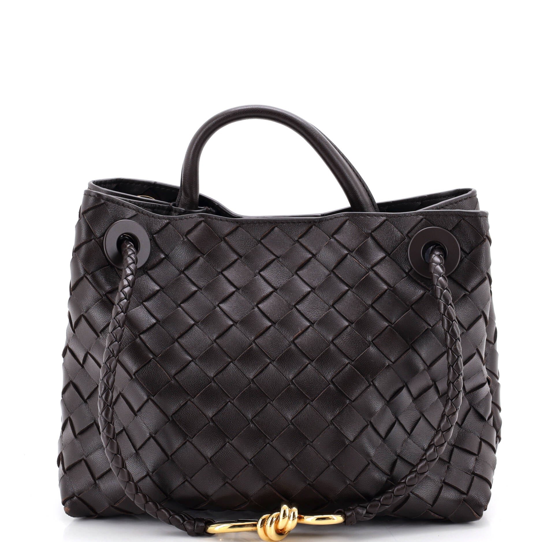 Andiamo Top Handle Bag Intrecciato Nappa Small
