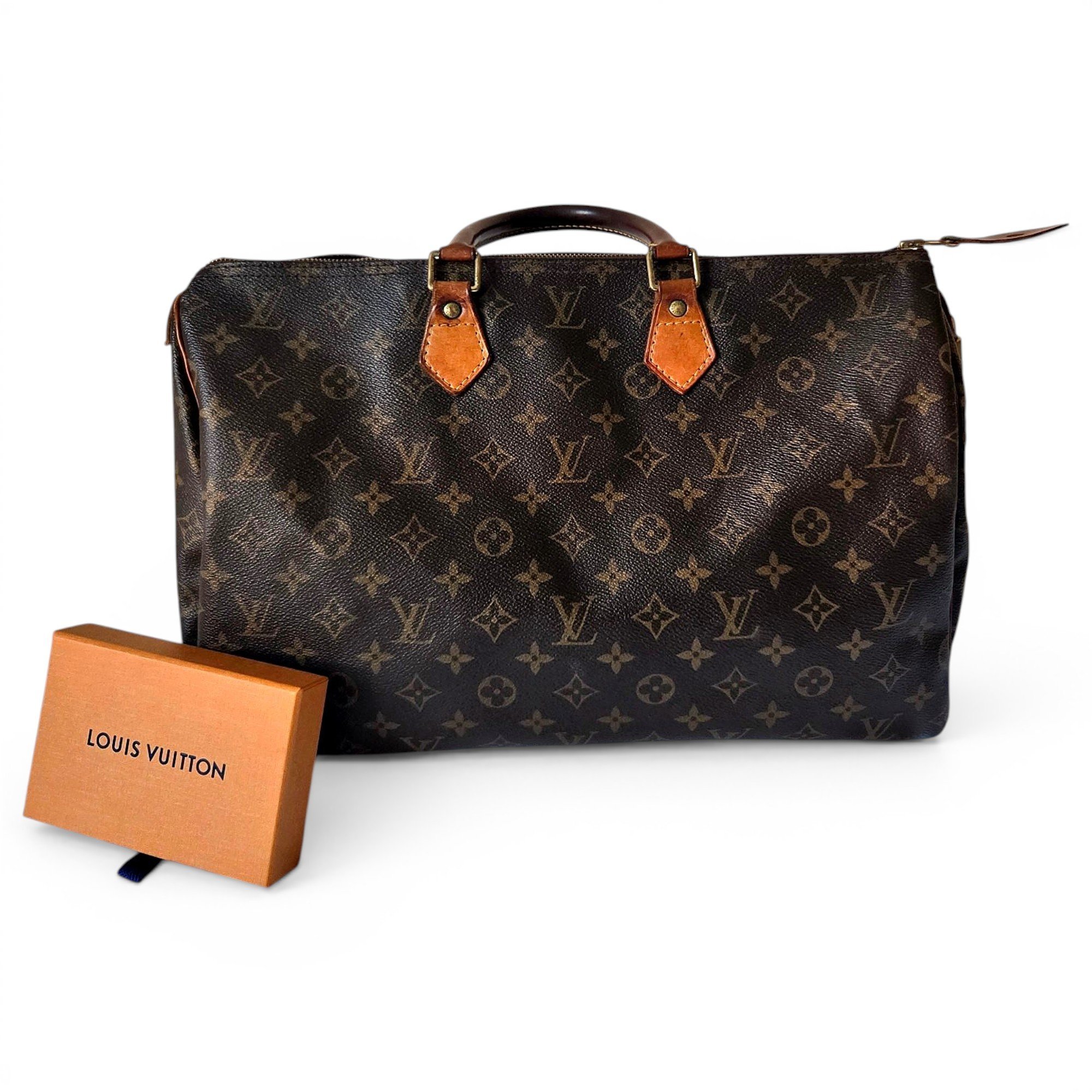 Speedy leather handbag