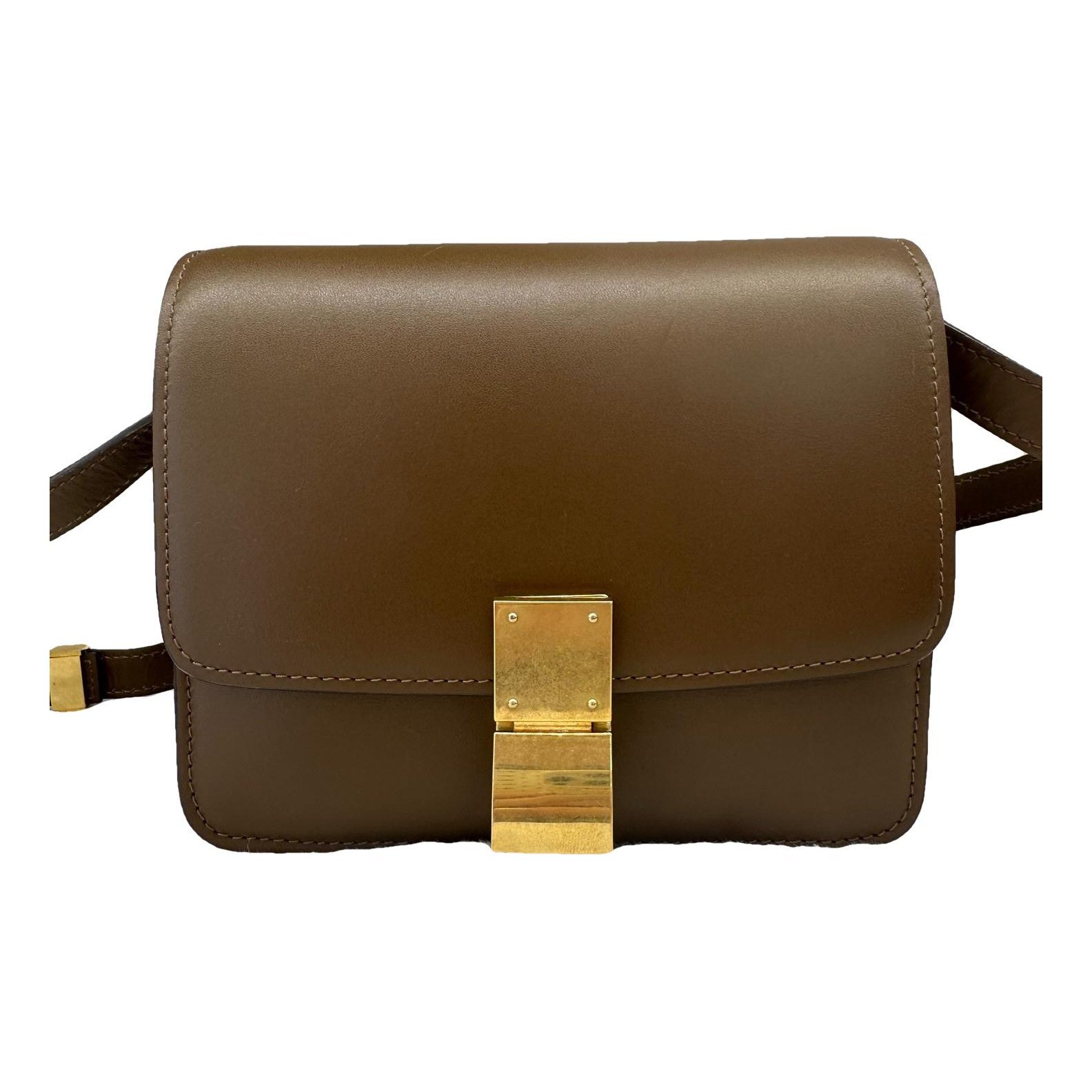 Classic leather crossbody bag