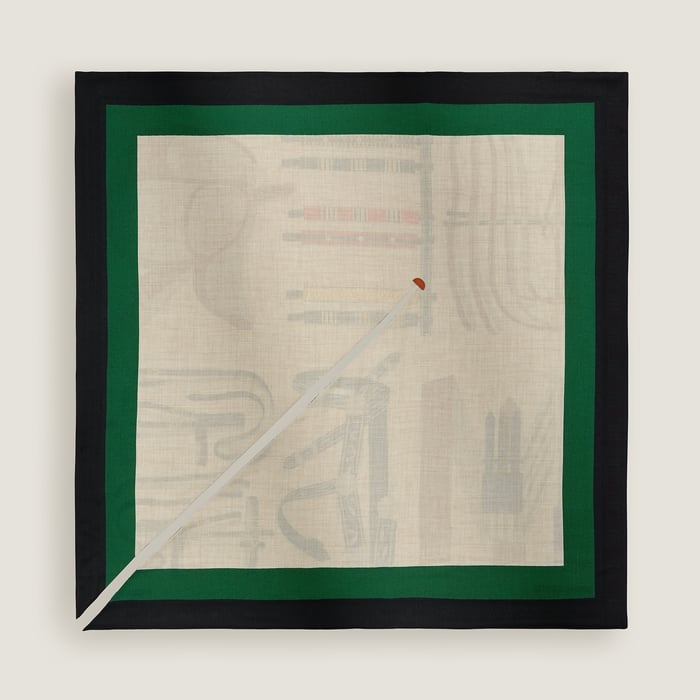 Lettres Equestres Double Face Cavaliere Scarf 90