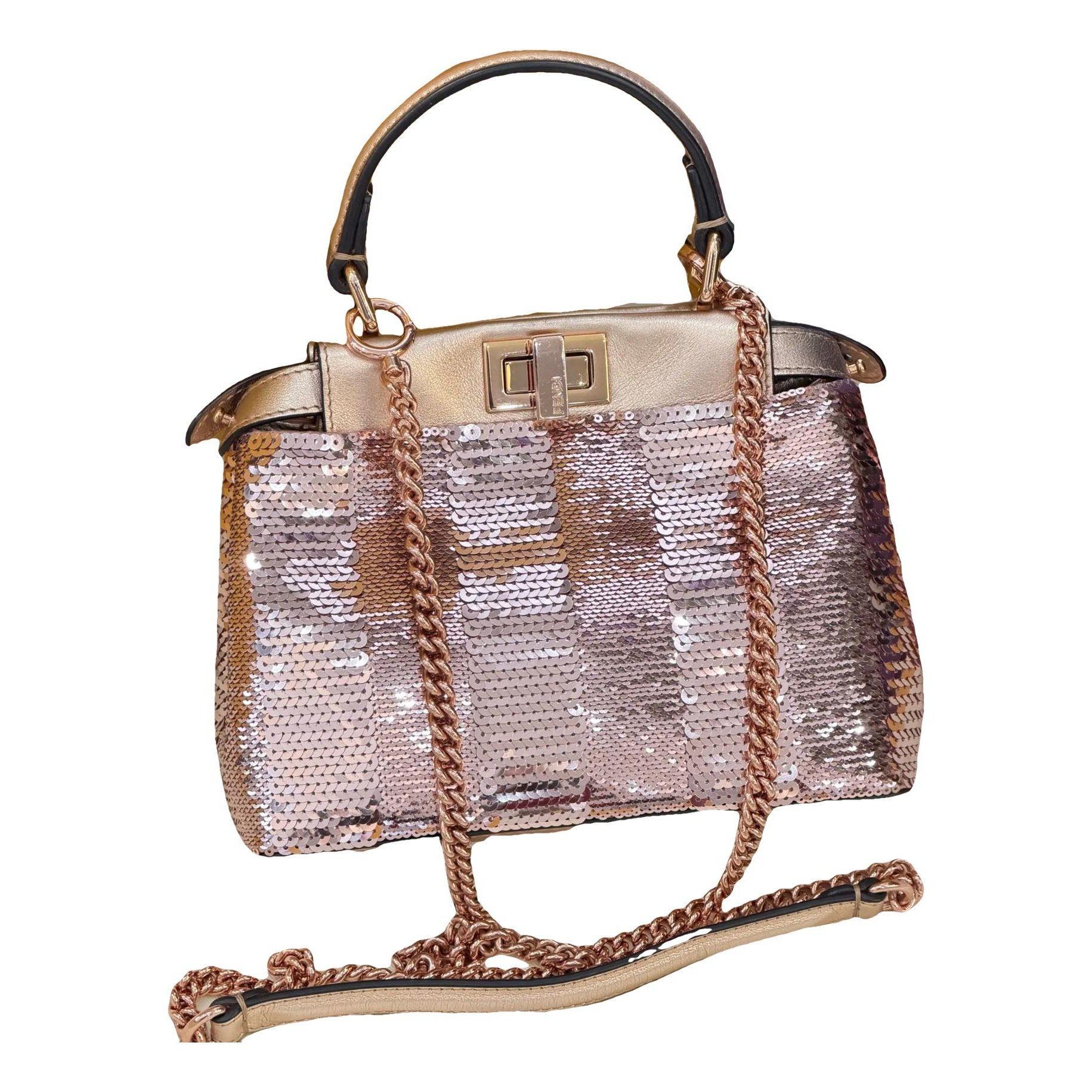 Peekaboo glitter crossbody bag
